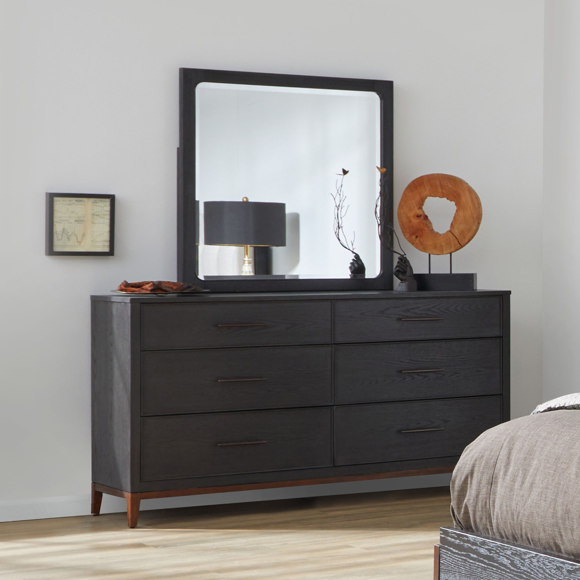 Waterfall - Dresser - Black, black, view 4
