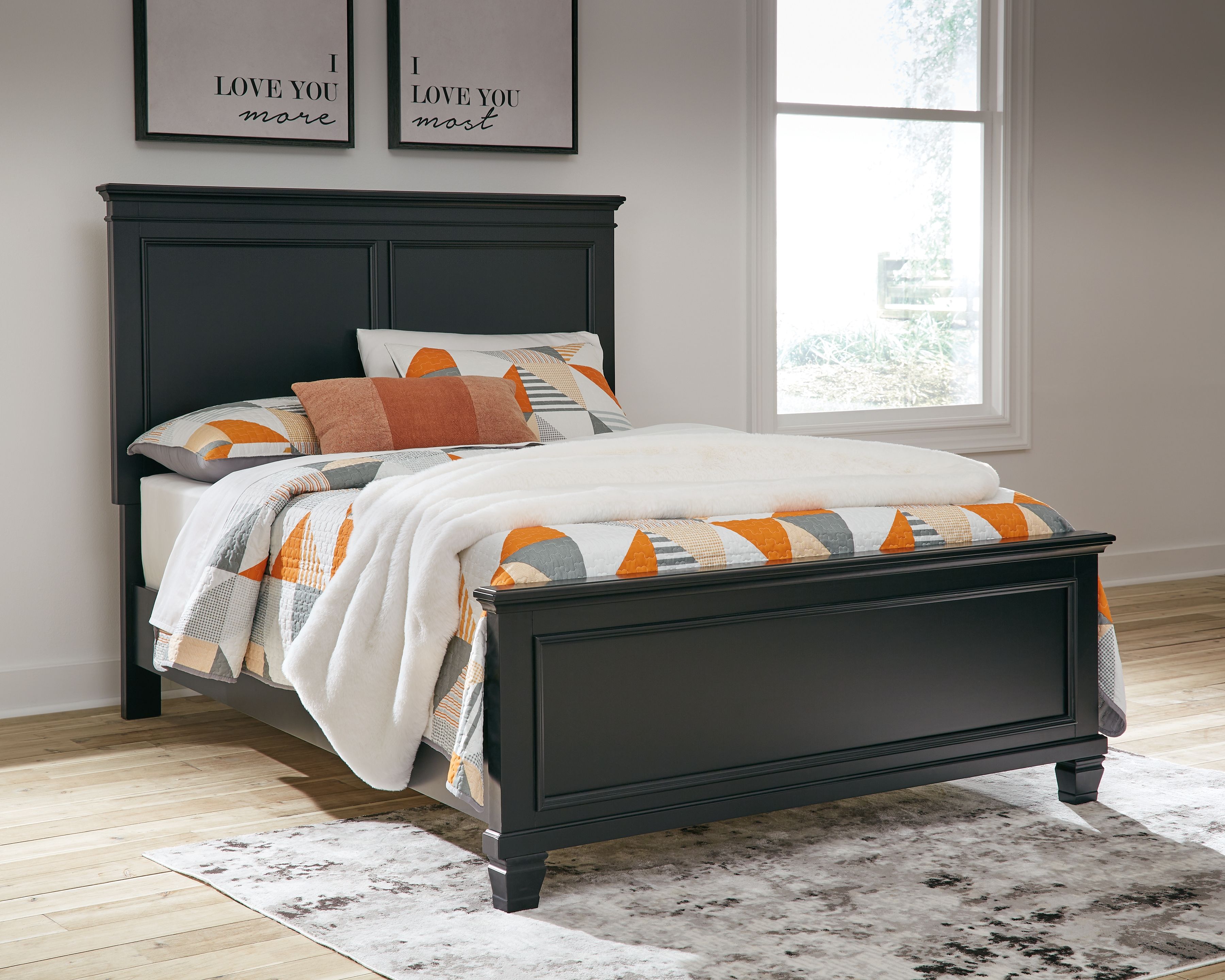 Lanolee - Full Panel Bed - Black