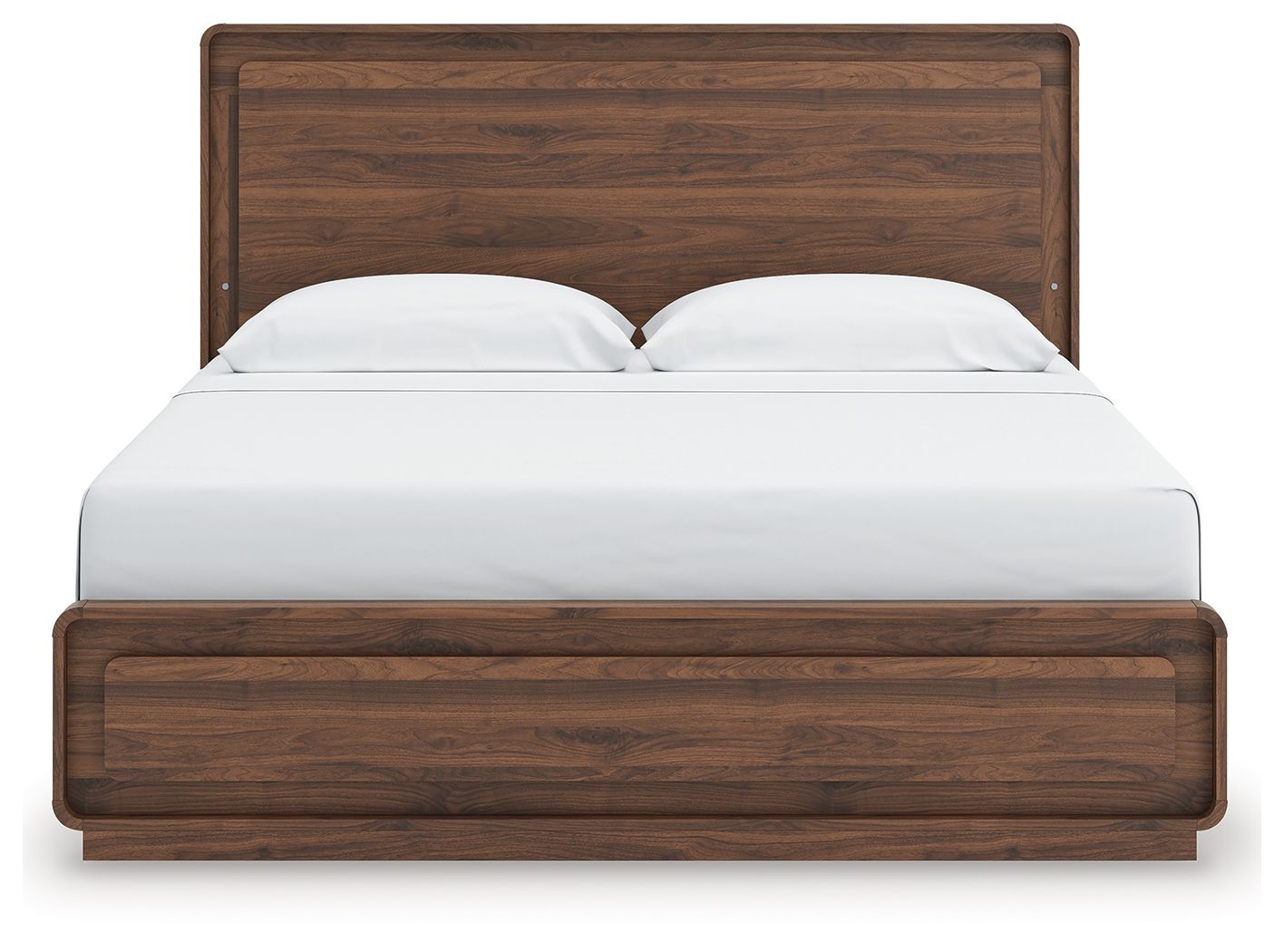 Ashley Furniture Fortlorn - King Panel Bed - Walnut Brown - Image 8
