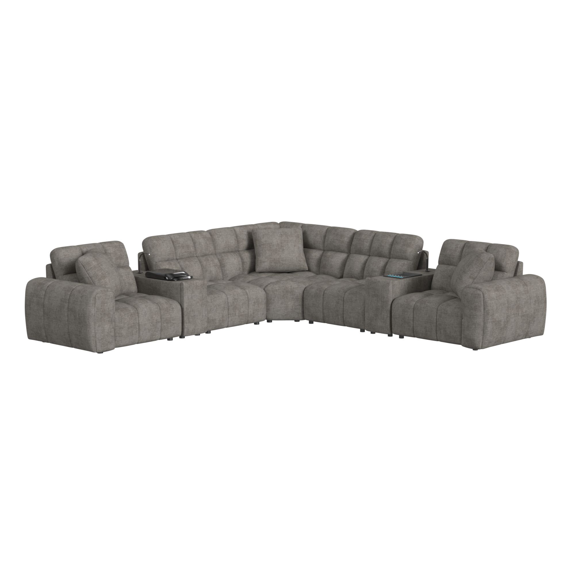 Odyssey - Console With Music Controller, FD Cup Holders, Reading Light - Amount Gray