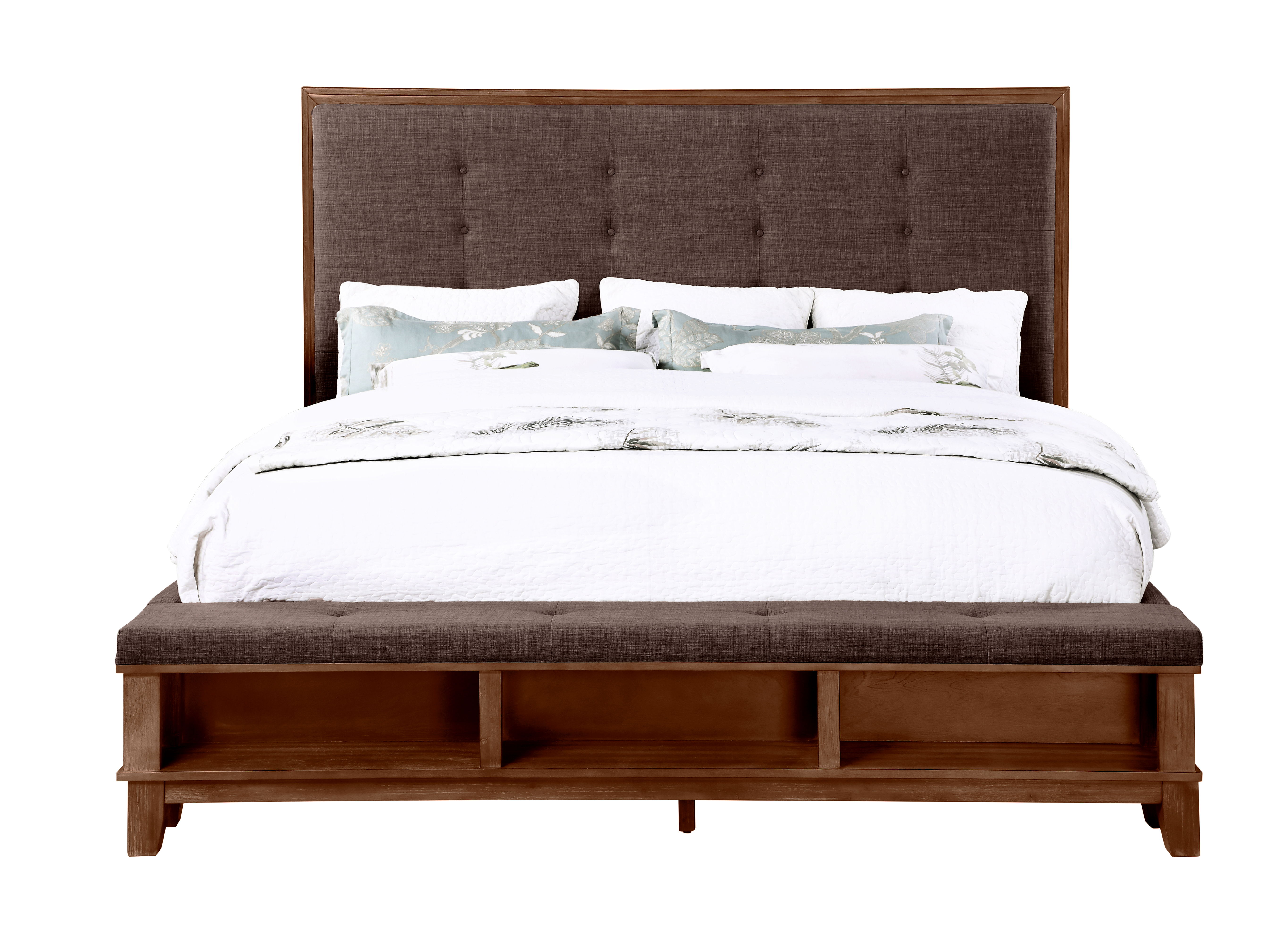 Cagney - 6/0 California King Bed - Dark Brown