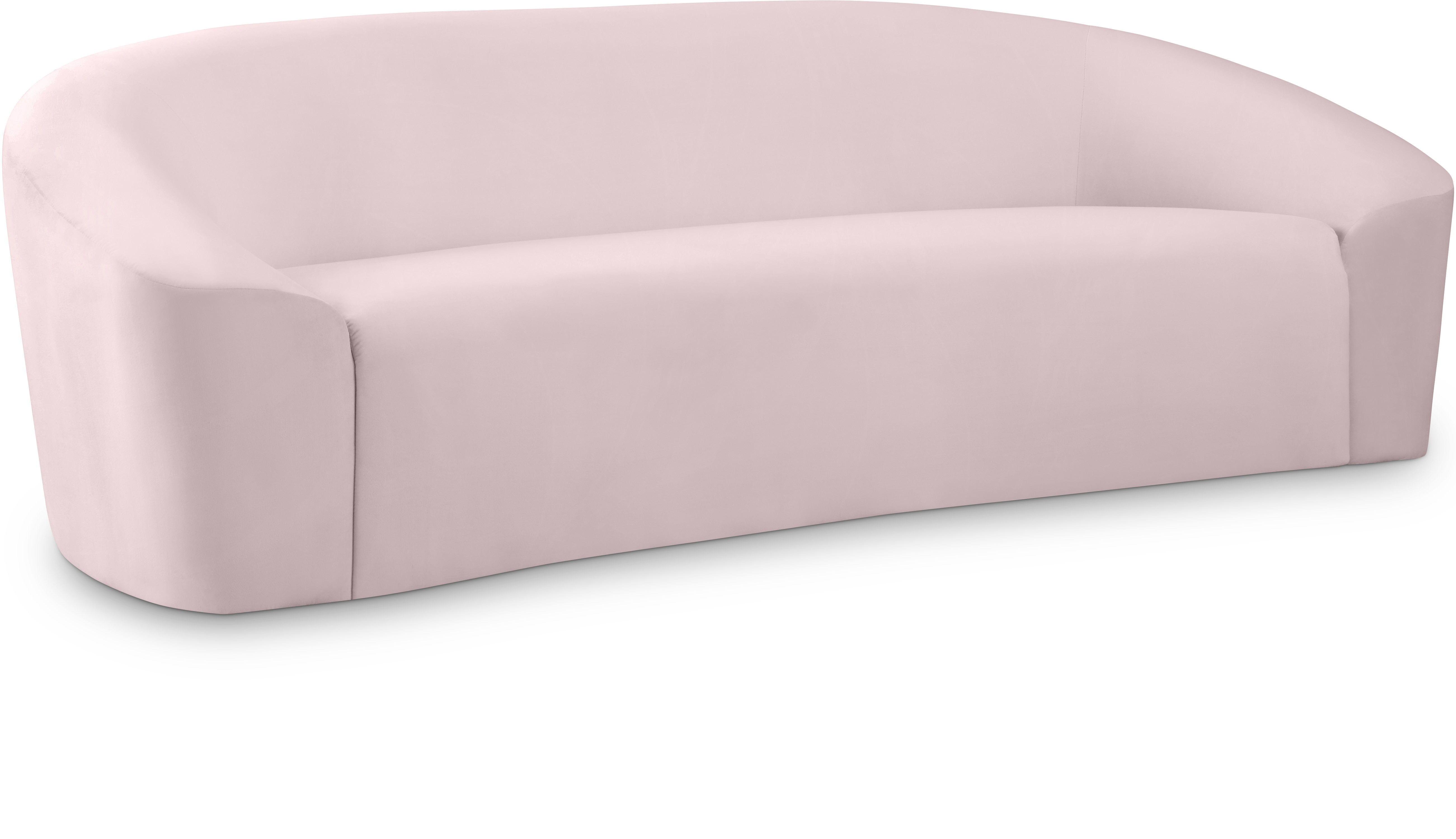 Riley - Velvet Sofa - Pink