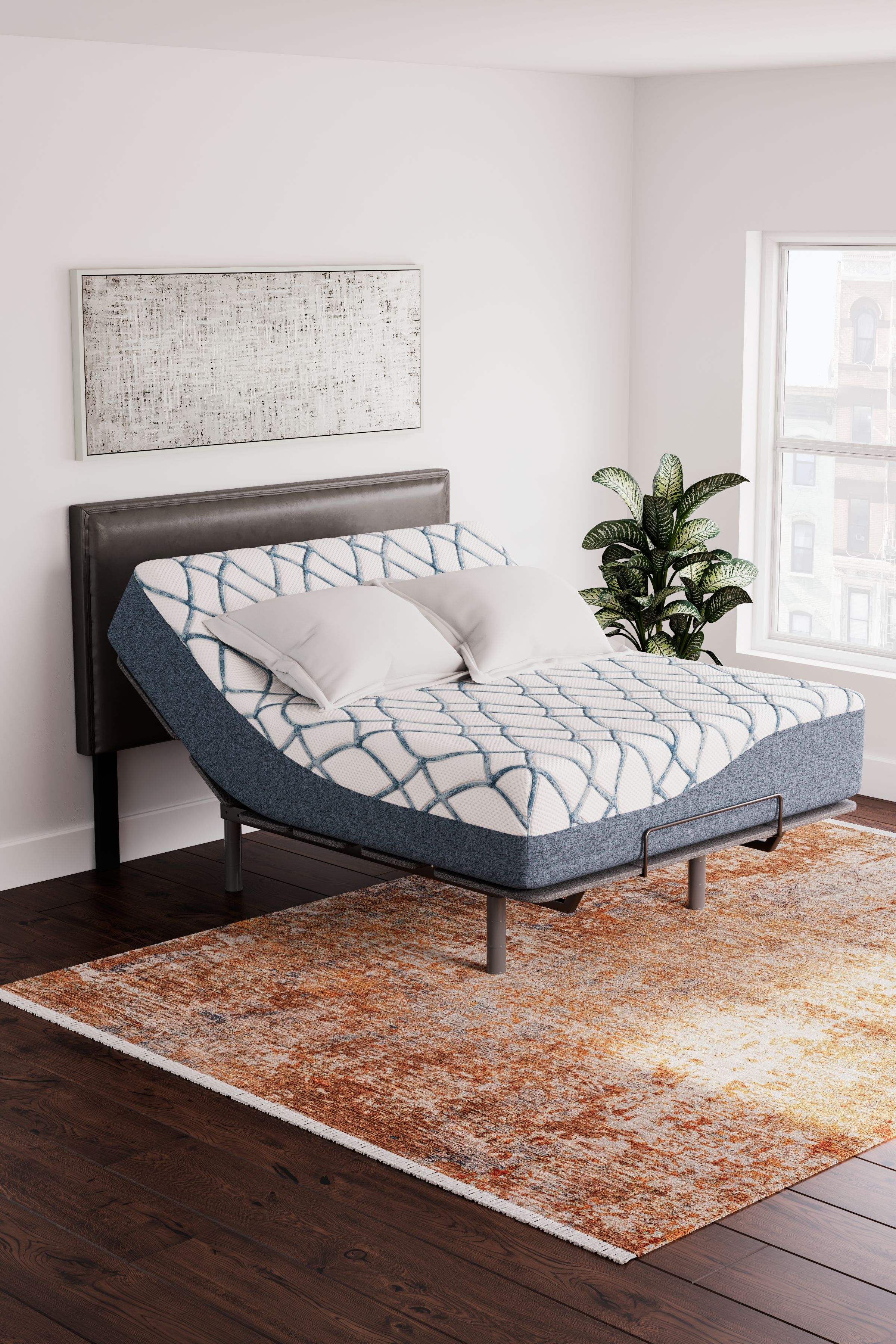 Ashley Furniture 14 Inch Chime Elite 2.0 - California King Mattress - White / Blue - Image 11