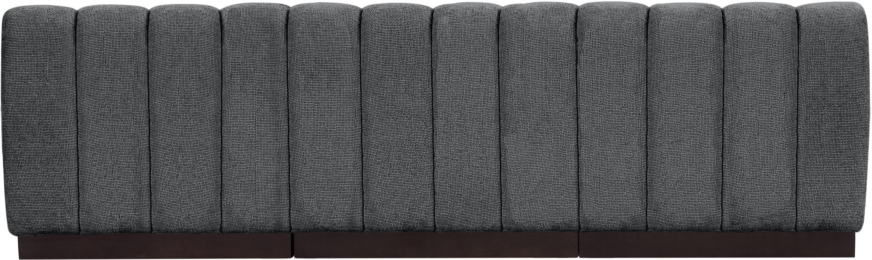 Quinn - 3 Piece Modular Armless Sofa - Gray
