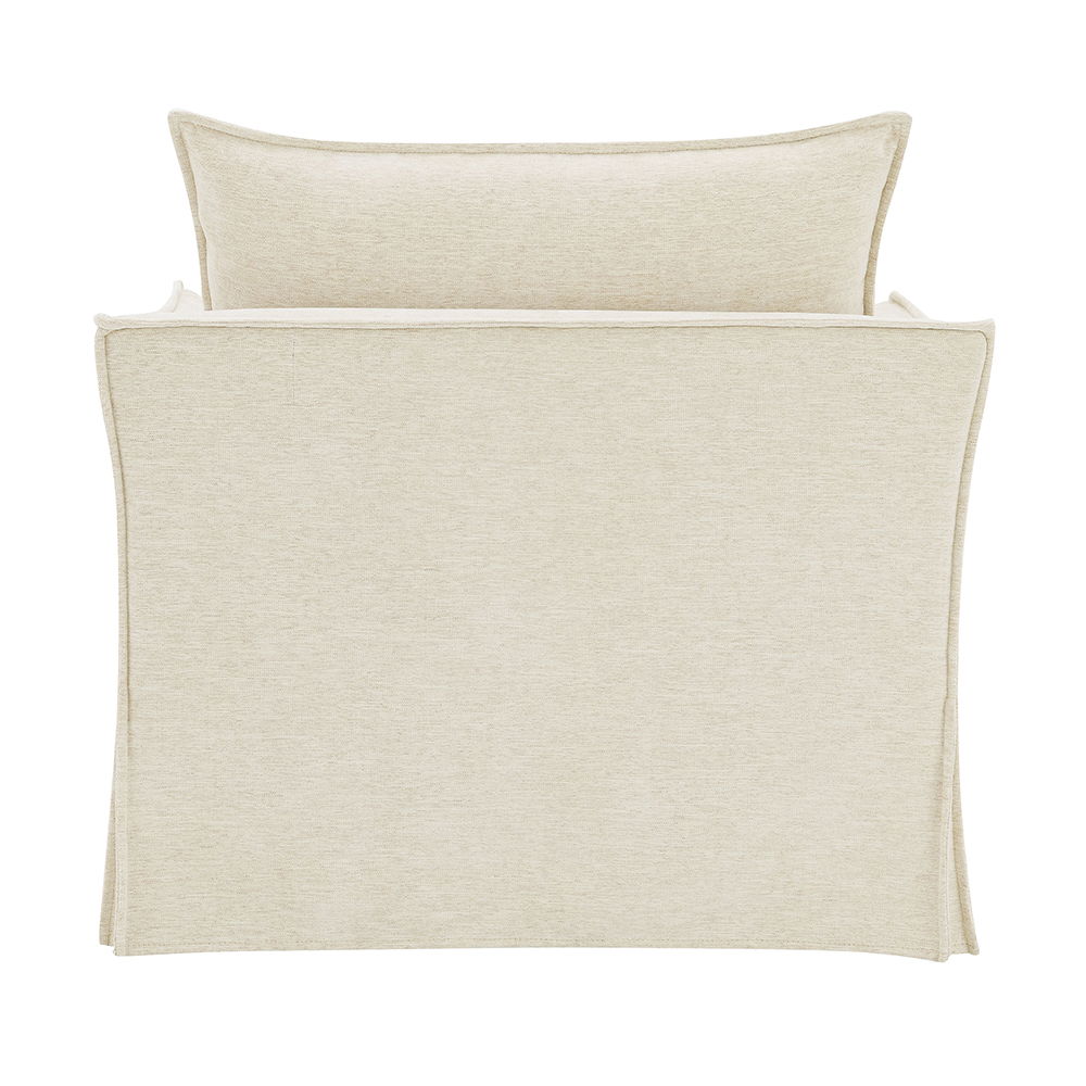 Shane - Chair With 2 Pillows - Beige Linen, beige, view 4