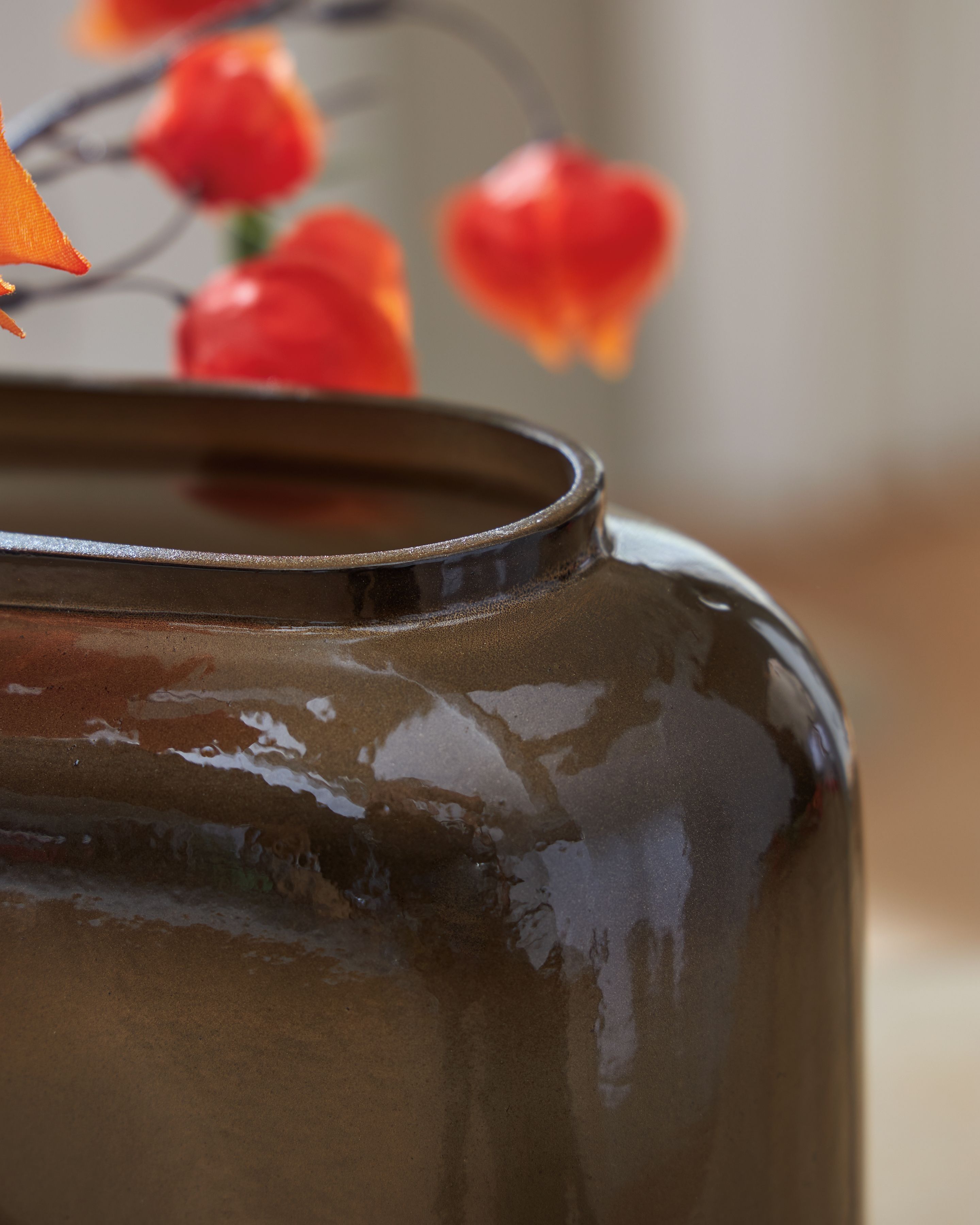 Sumner - Vase - 13.5" - Gray / Gold Finish