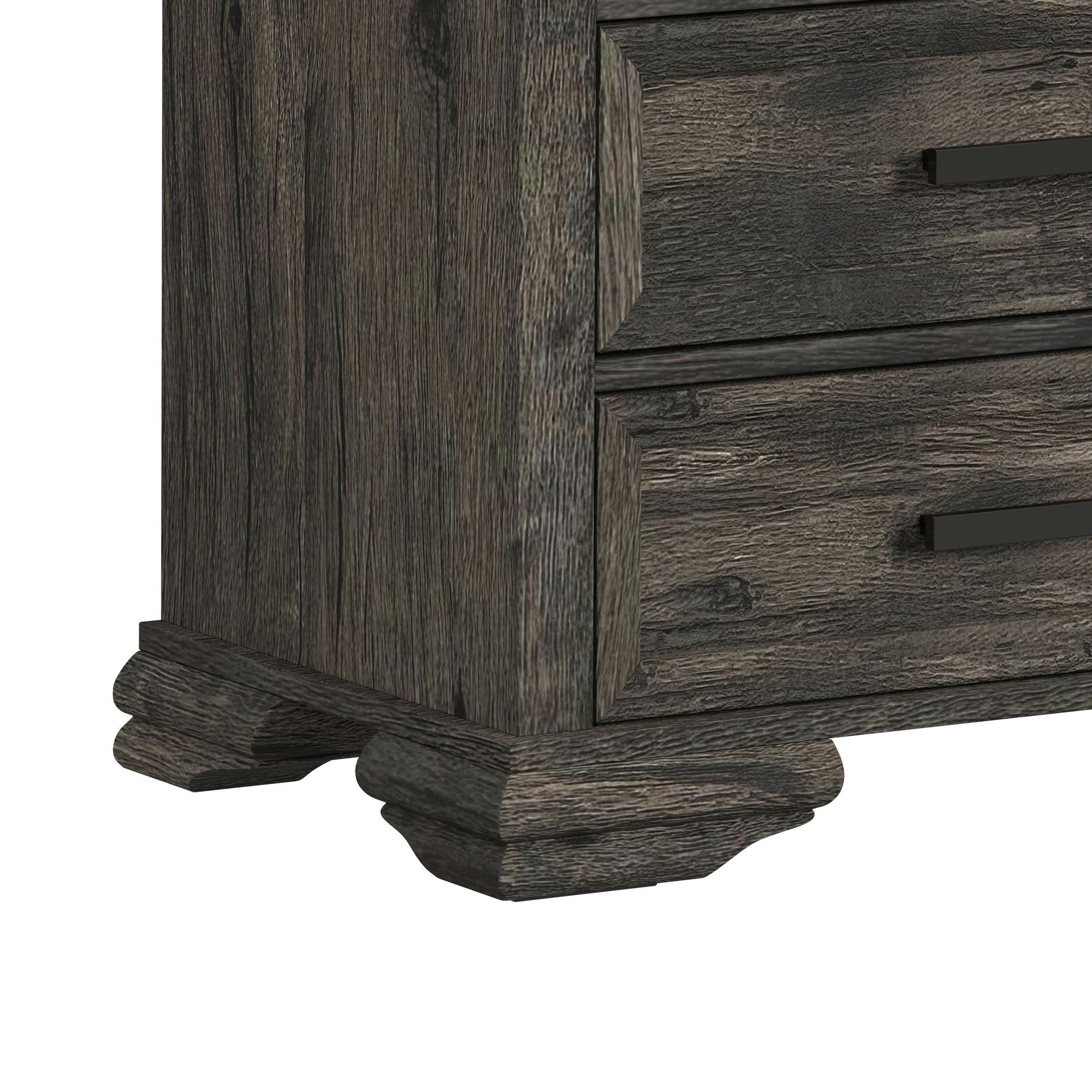 Park Ridge - 82'' TV Console Without Fireplace Insert - Charcoal