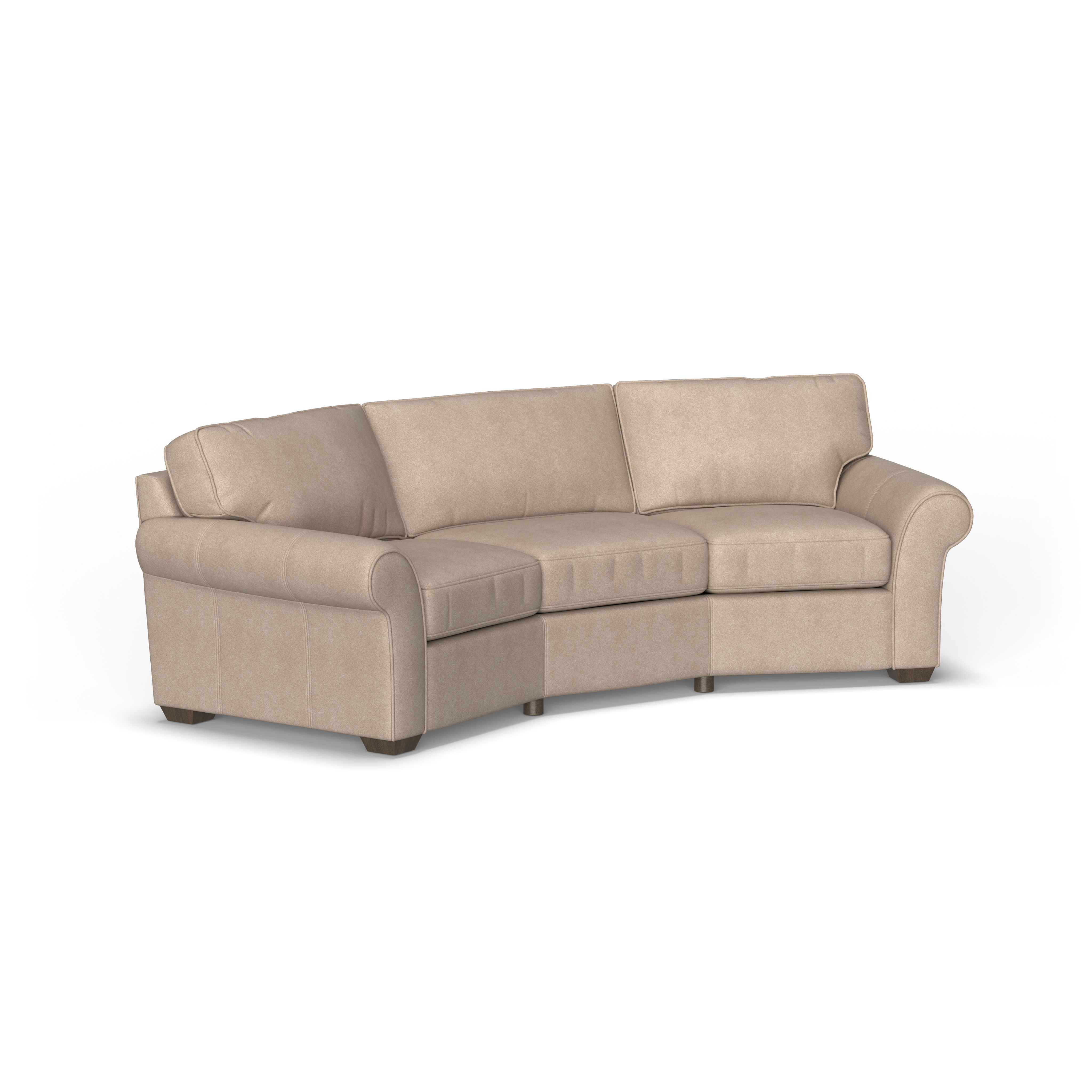 Vail - Leather Conversation Sofa, dark red, view 3