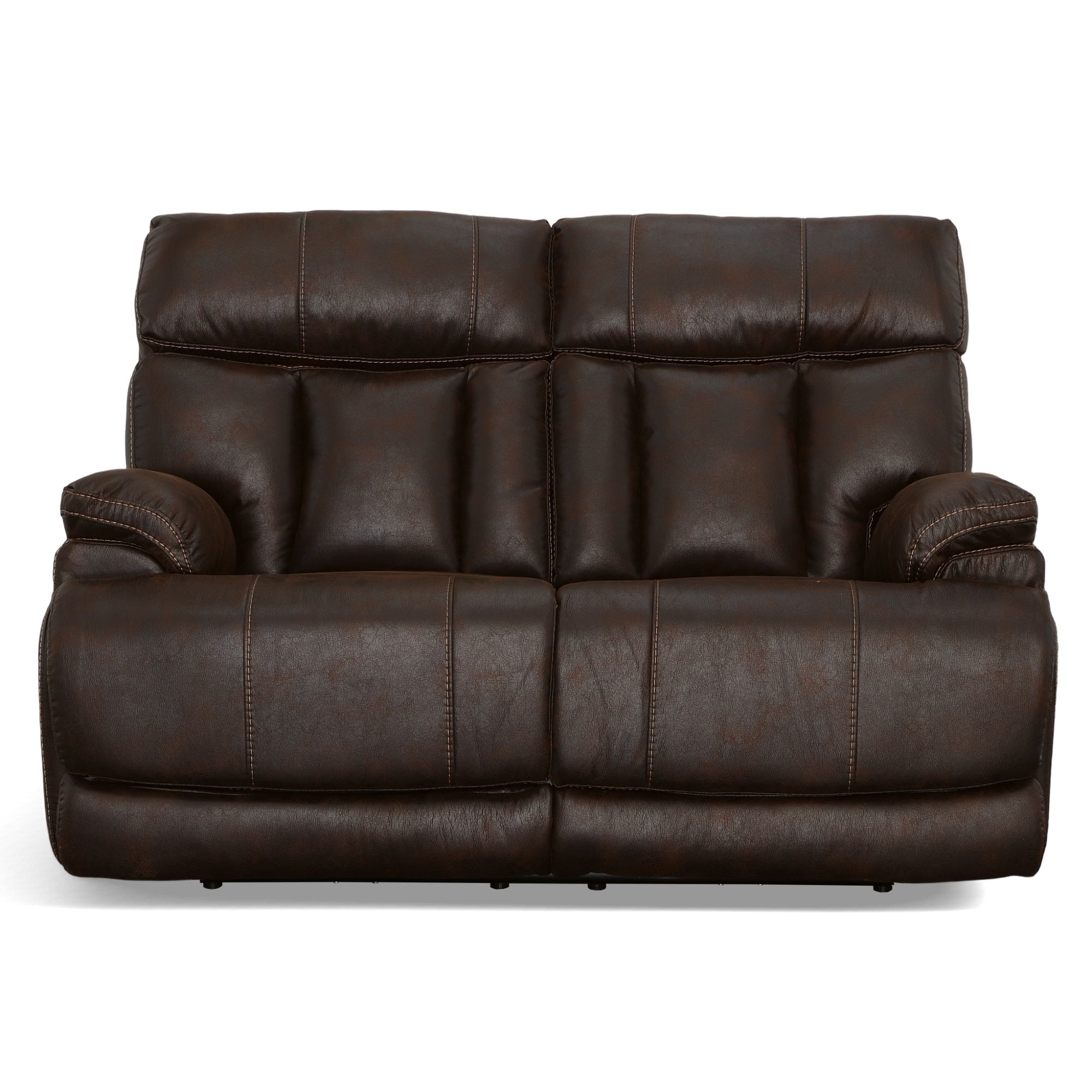 Clive - Power Reclining Loveseat With Power Headrests & Lumbar - Clove, dark brown, view 3