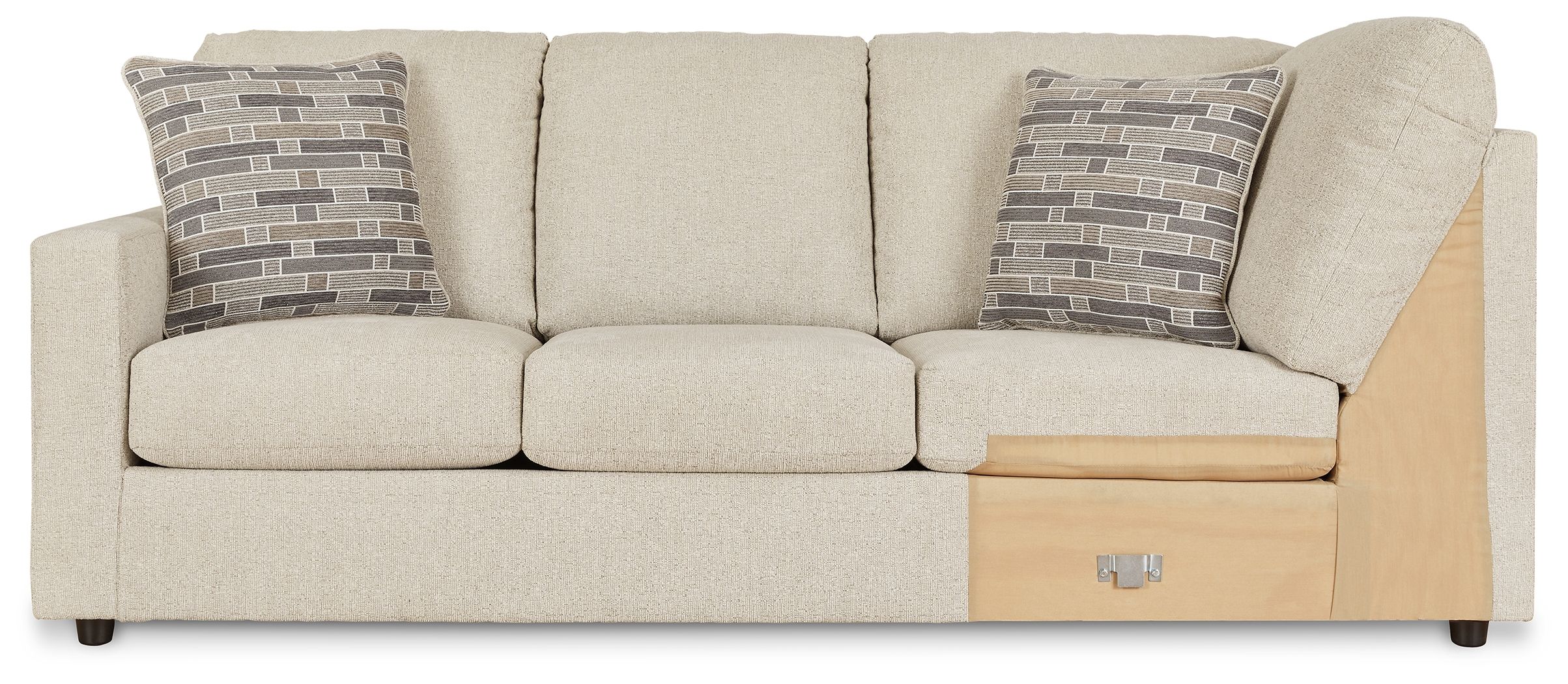Edenfield - LAF Sofa w/Corner Wedge - Linen