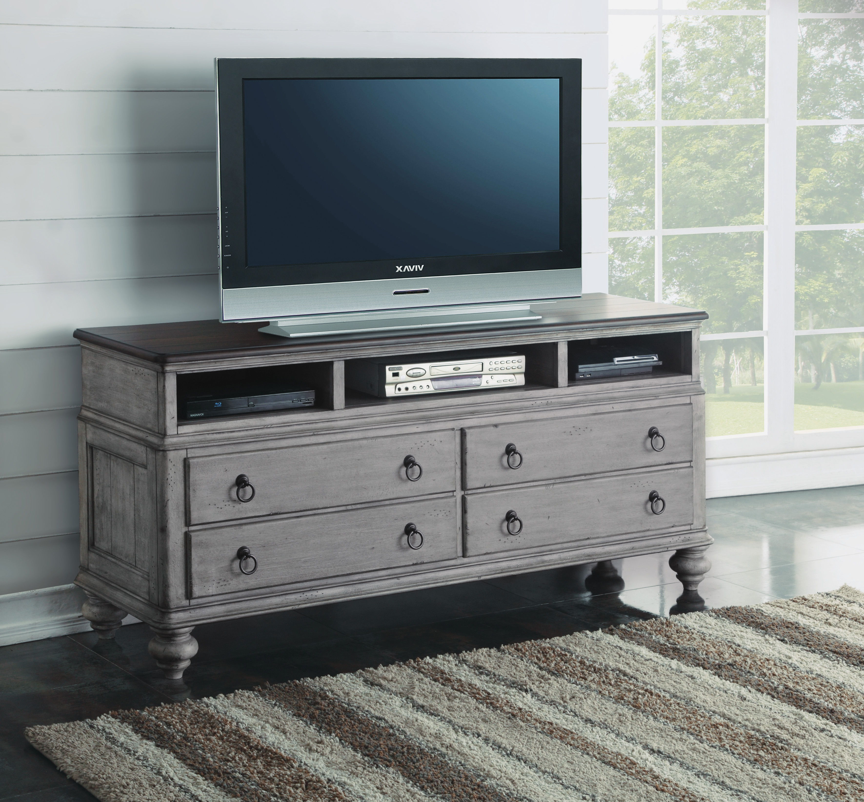 Plymouth - Entertainment Base - Gray, gray