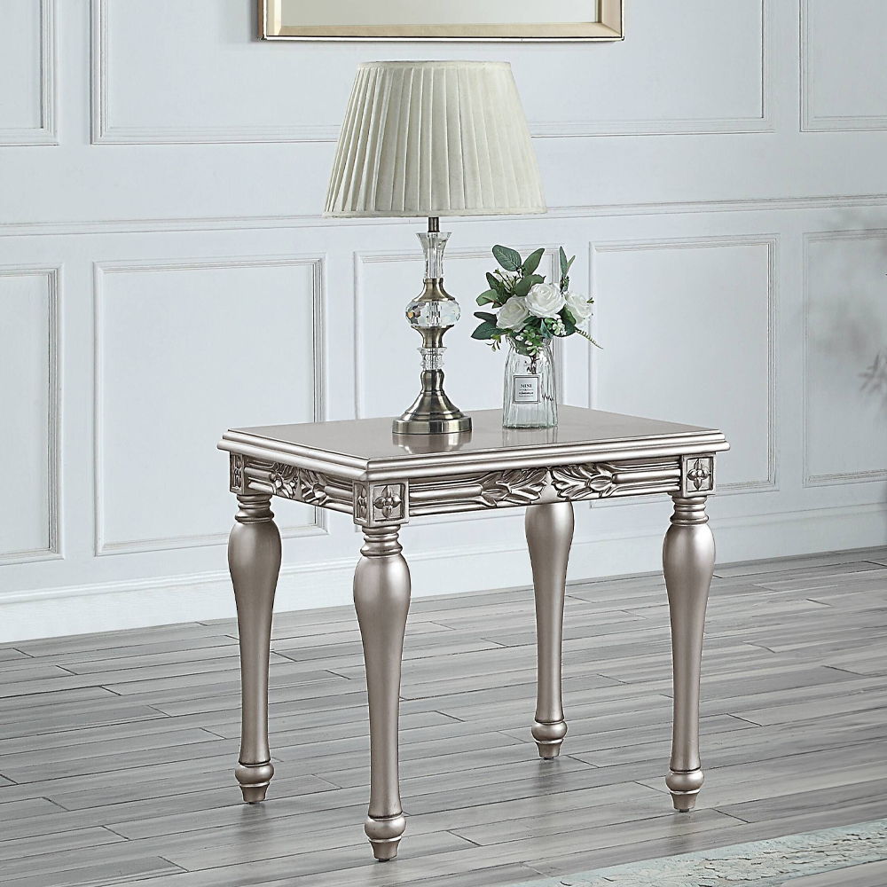 Pelumi - End Table - Platinum, silver, view 6