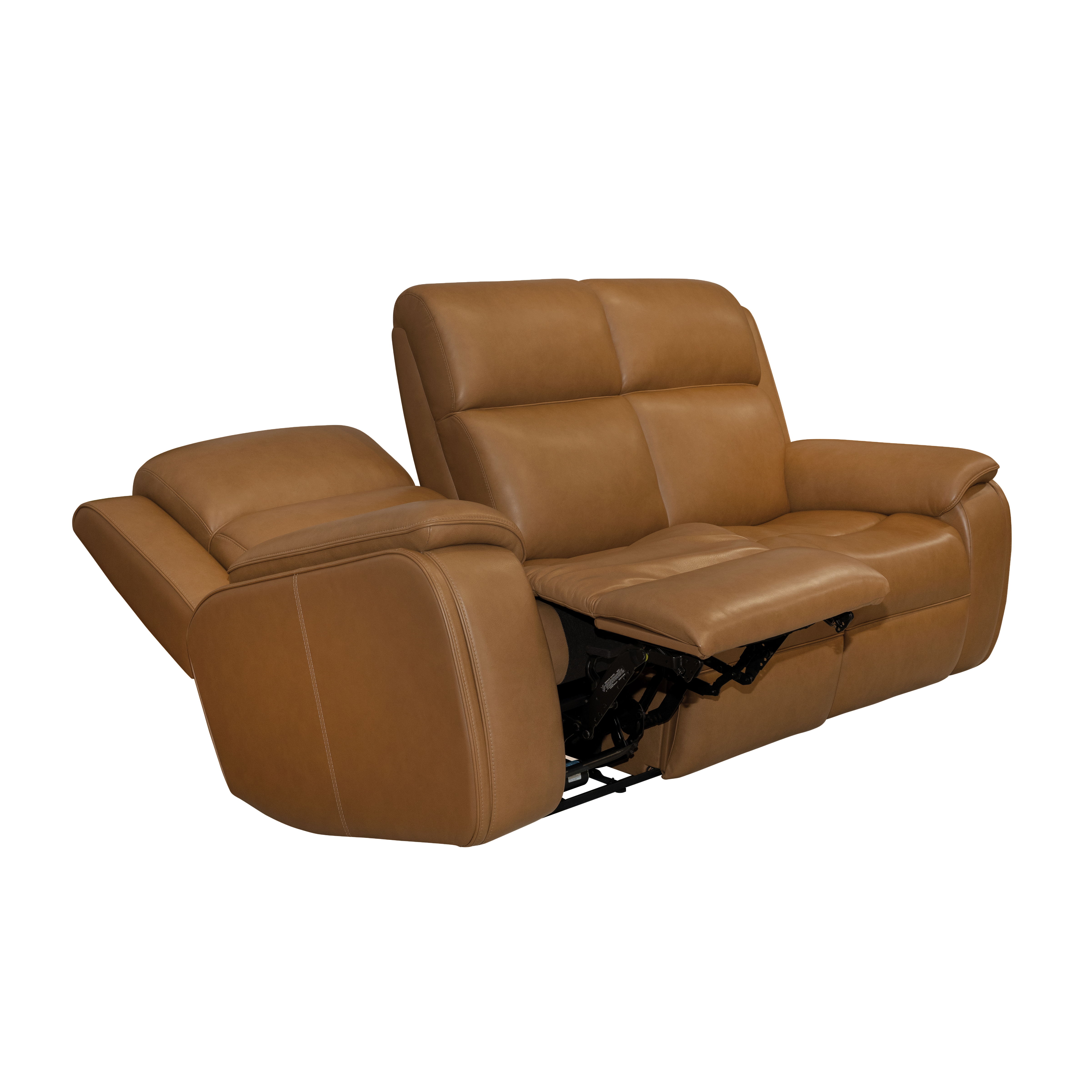 Ziggy - Power Reclining Sofa With Power Headrest, Lumbar, Heat & Massage, light brown, view 2