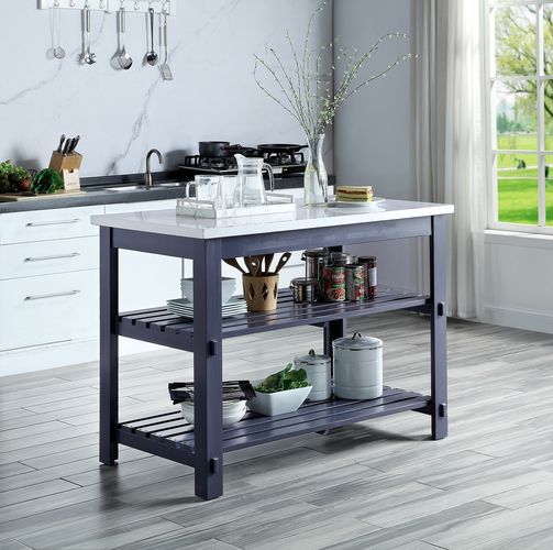 Enapay - Kitchen Island - Black Image