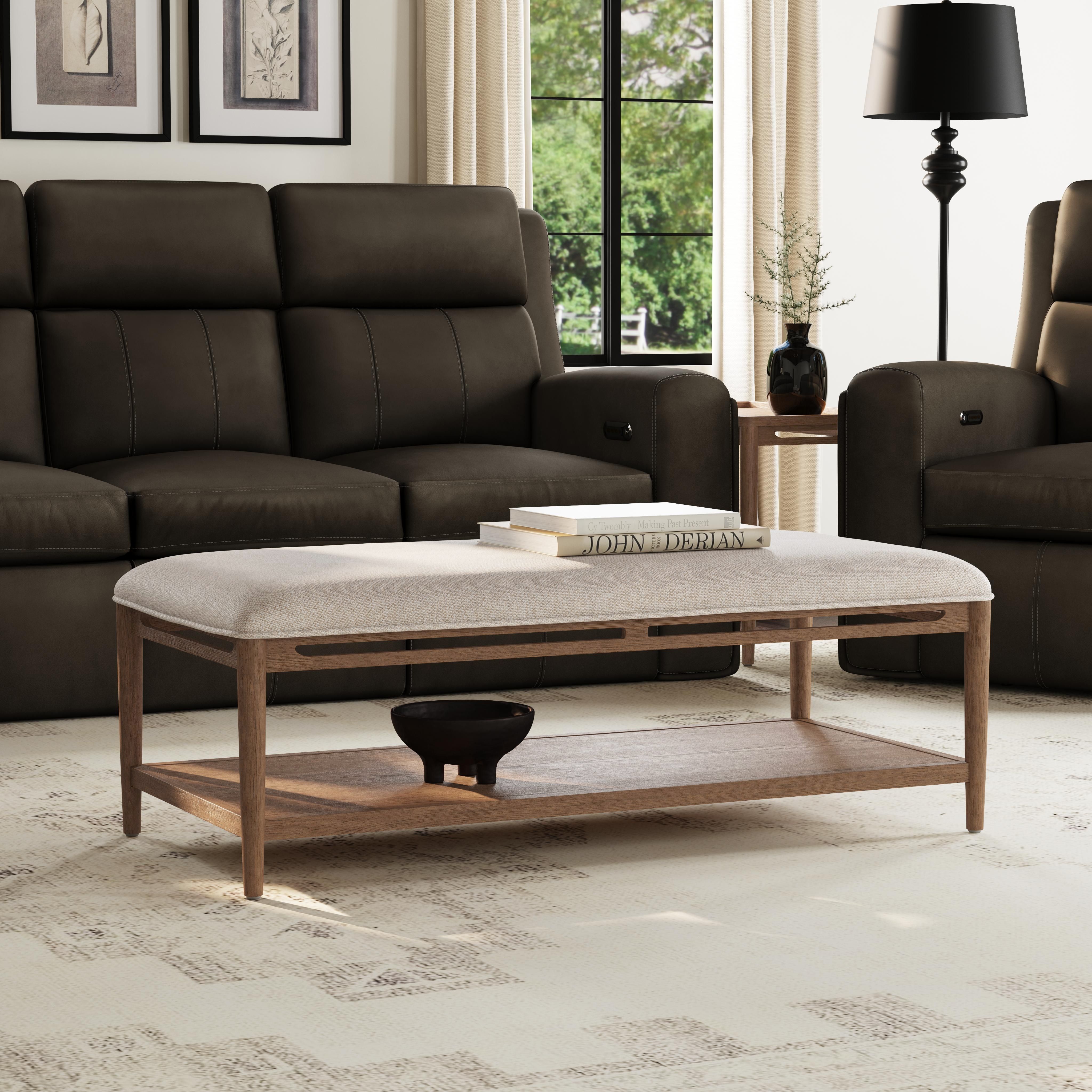 Verona - Rectangular Coffee Table - Beige / Dark Brown, beige, view 6