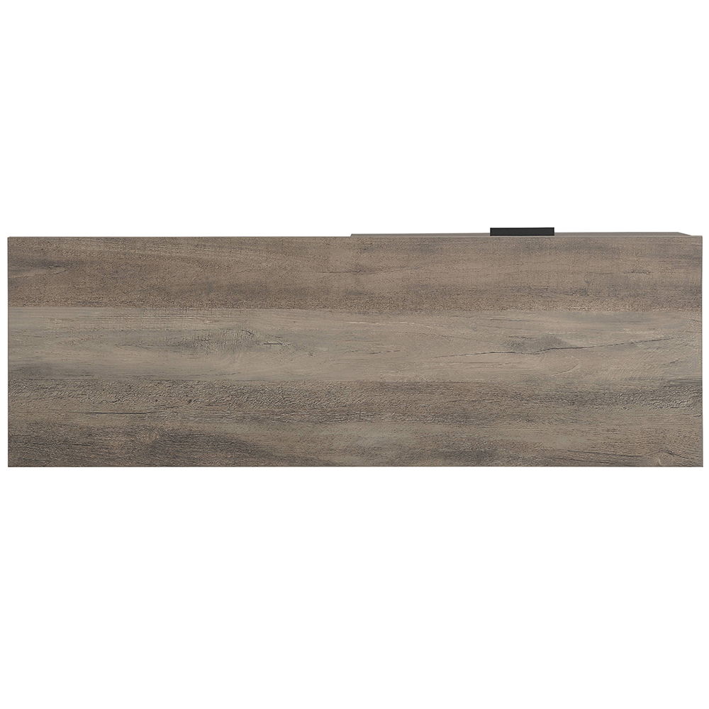 Galeno - Writing Desk - Rustic Oak & Black, black, view 3