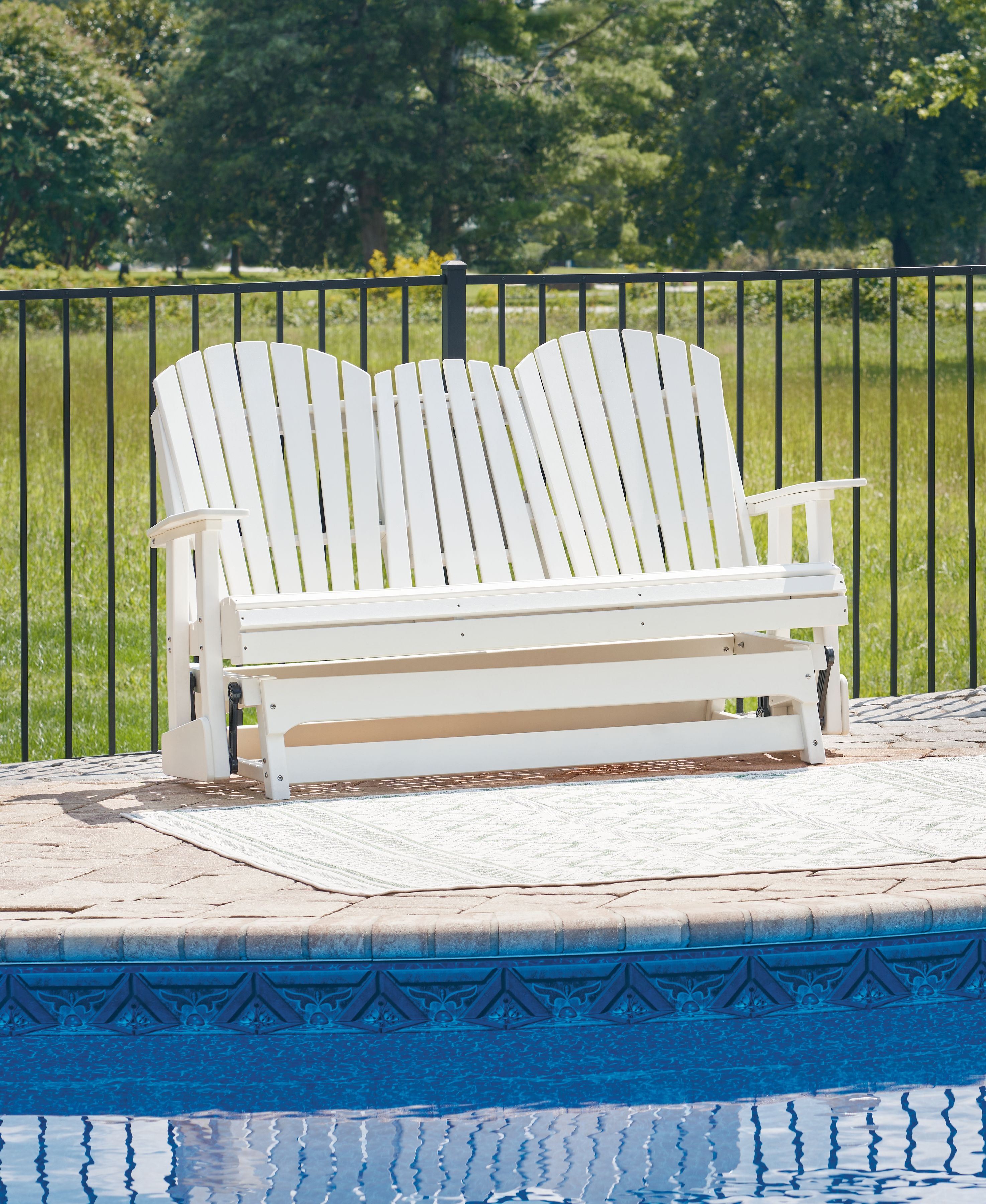 Hyland Wave - Glider Loveseat - White