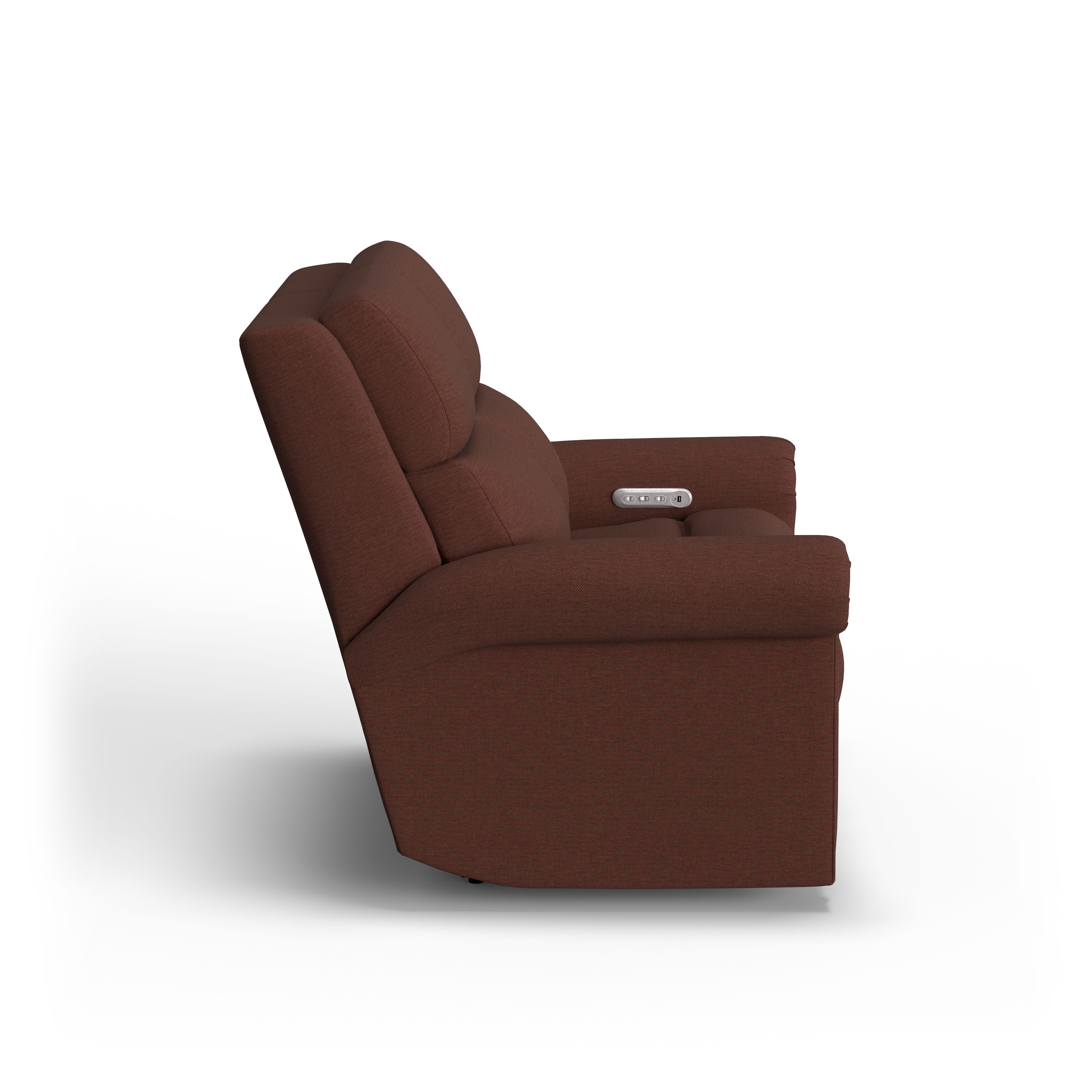 Bernard - Power Reclining Loveseat With Power Headrest & Lumbar, Nailhead Trim, blue, view 8