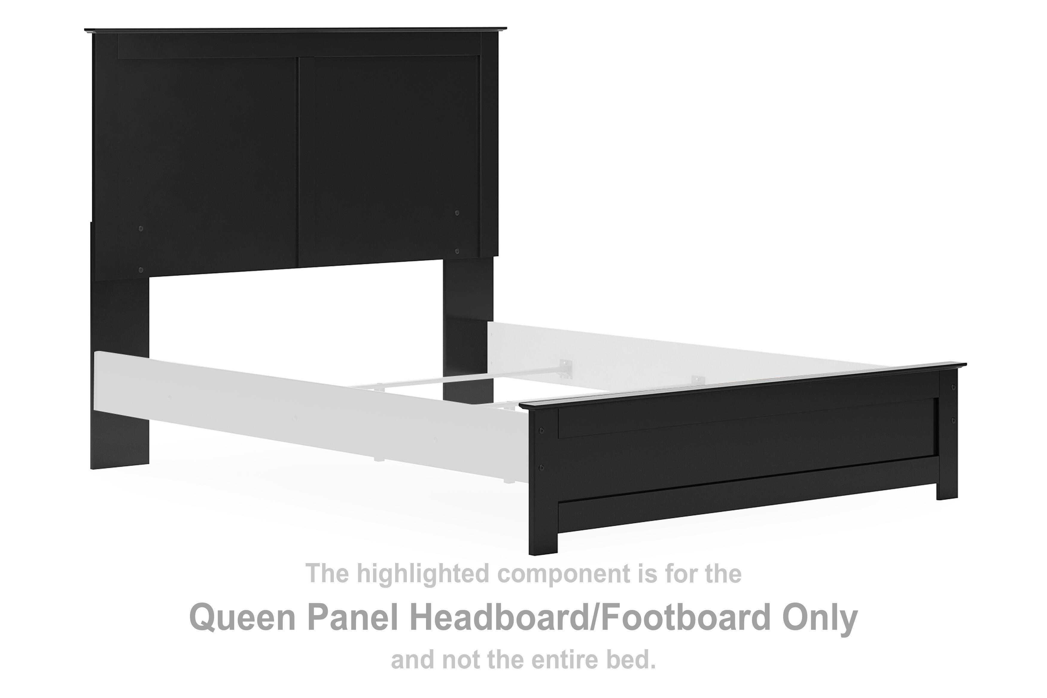 Maribel – Queen Panel Headboard/Footboard – Black