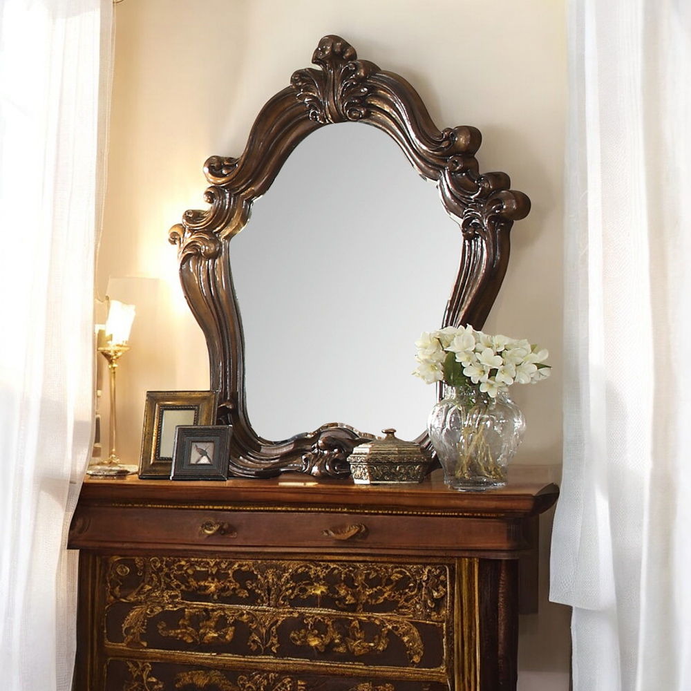 Versailles - Mirror - Cherry Oak, dark brown, view 3