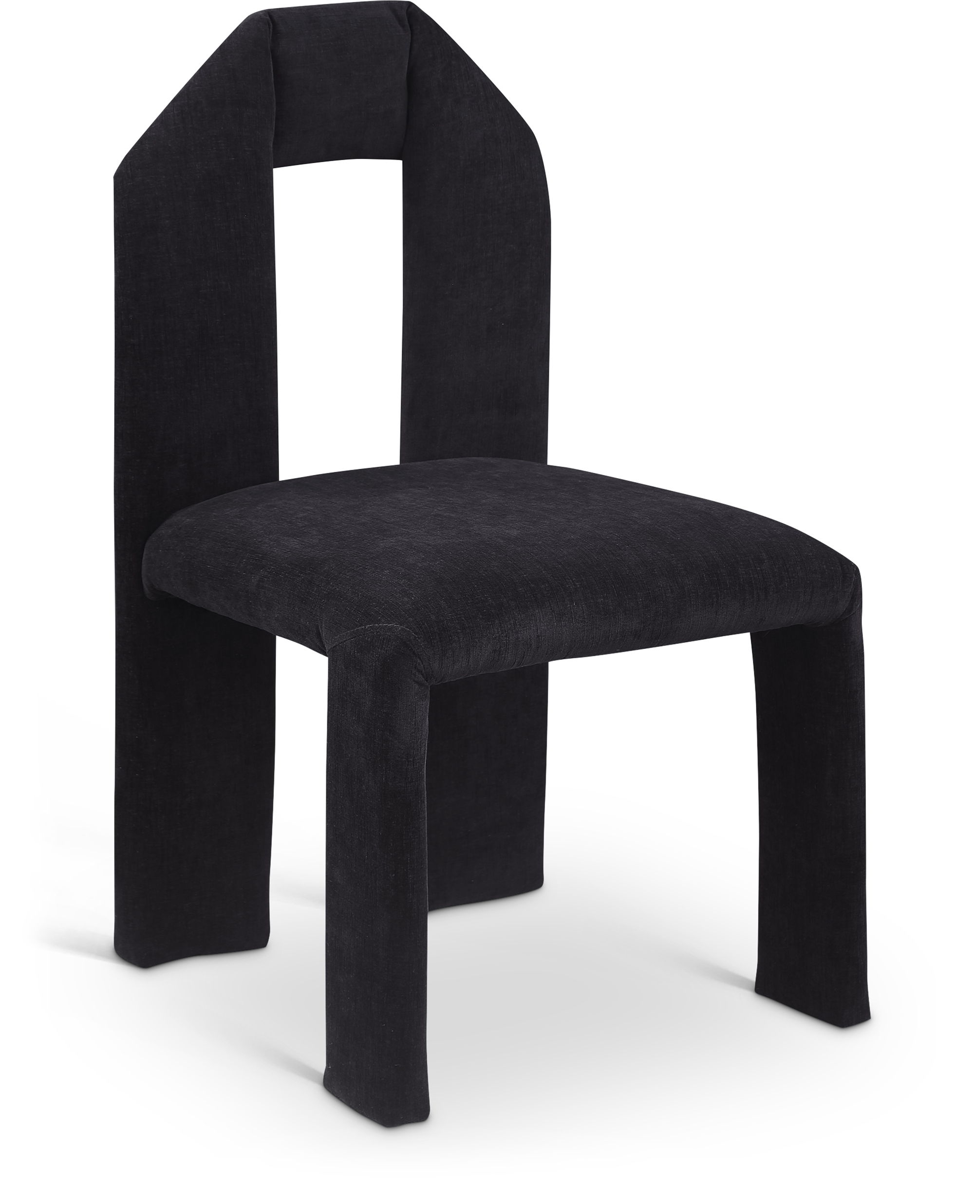 Bennett - Chenille Dining Chair (Set of 2) - Black