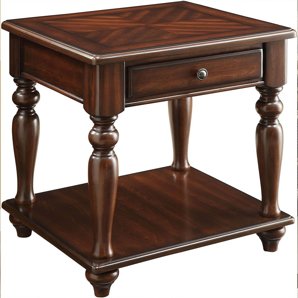 Farrel - End Table - Walnut, dark brown, view 2