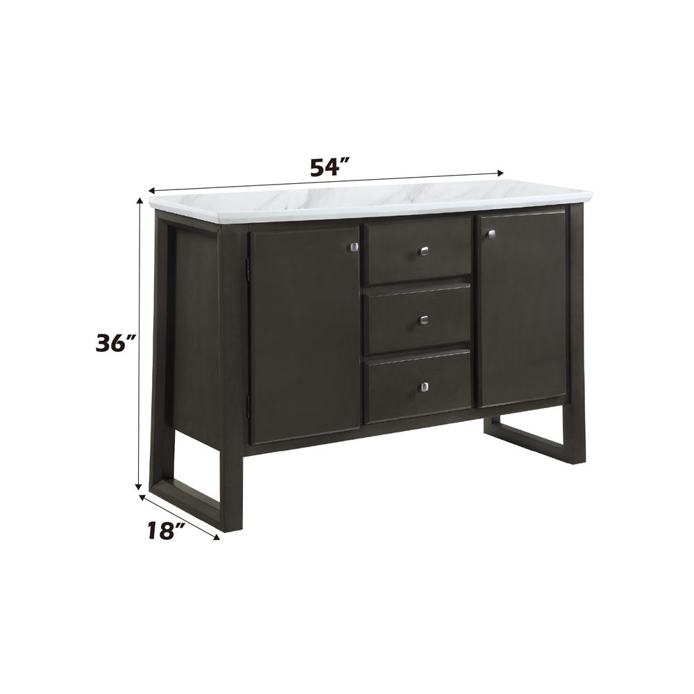 Madan - Server - Gray Oak, dark brown, view 7