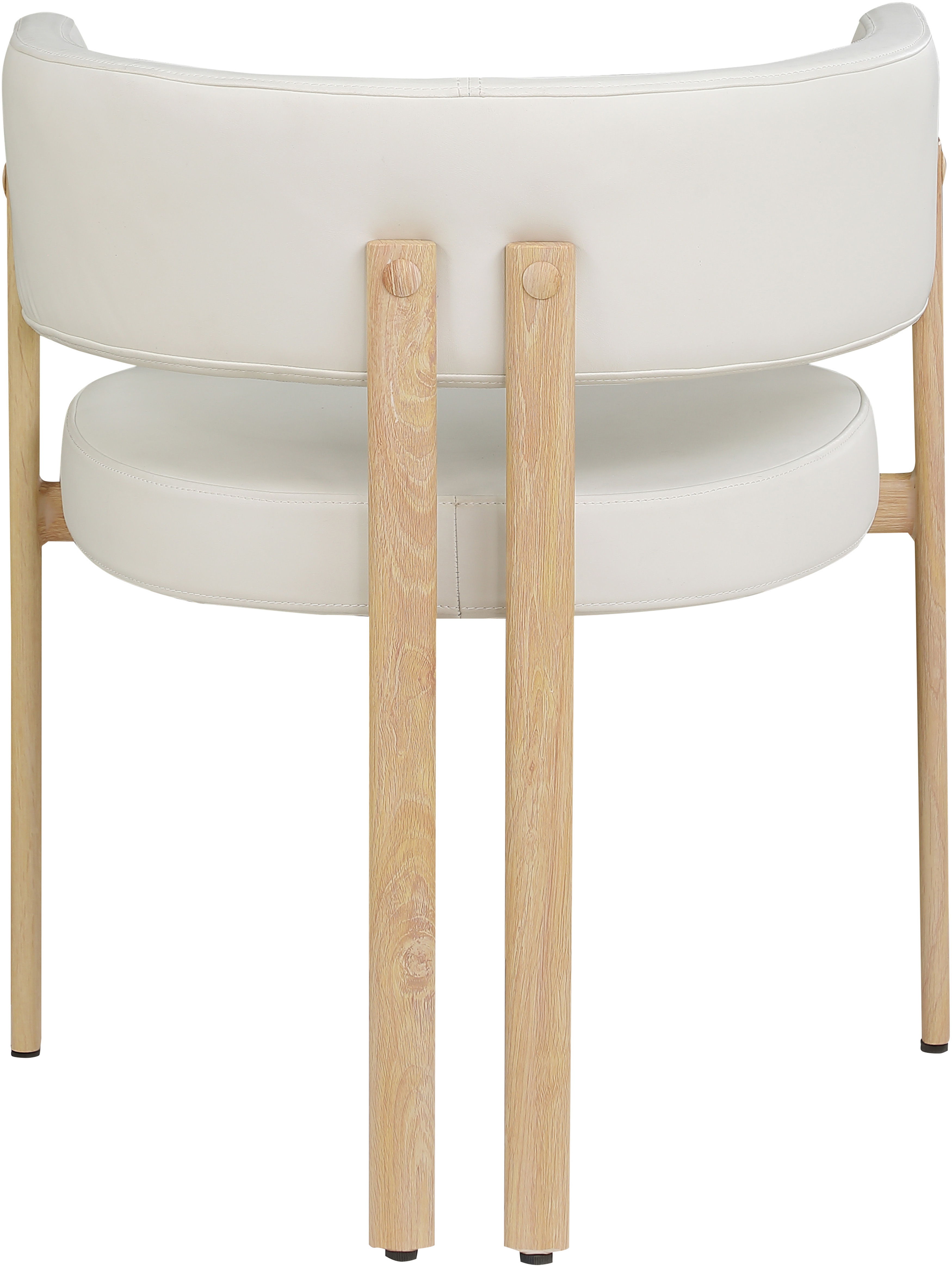 Gideon - Faux Leather Dining Chair (Set of 2) - Cream