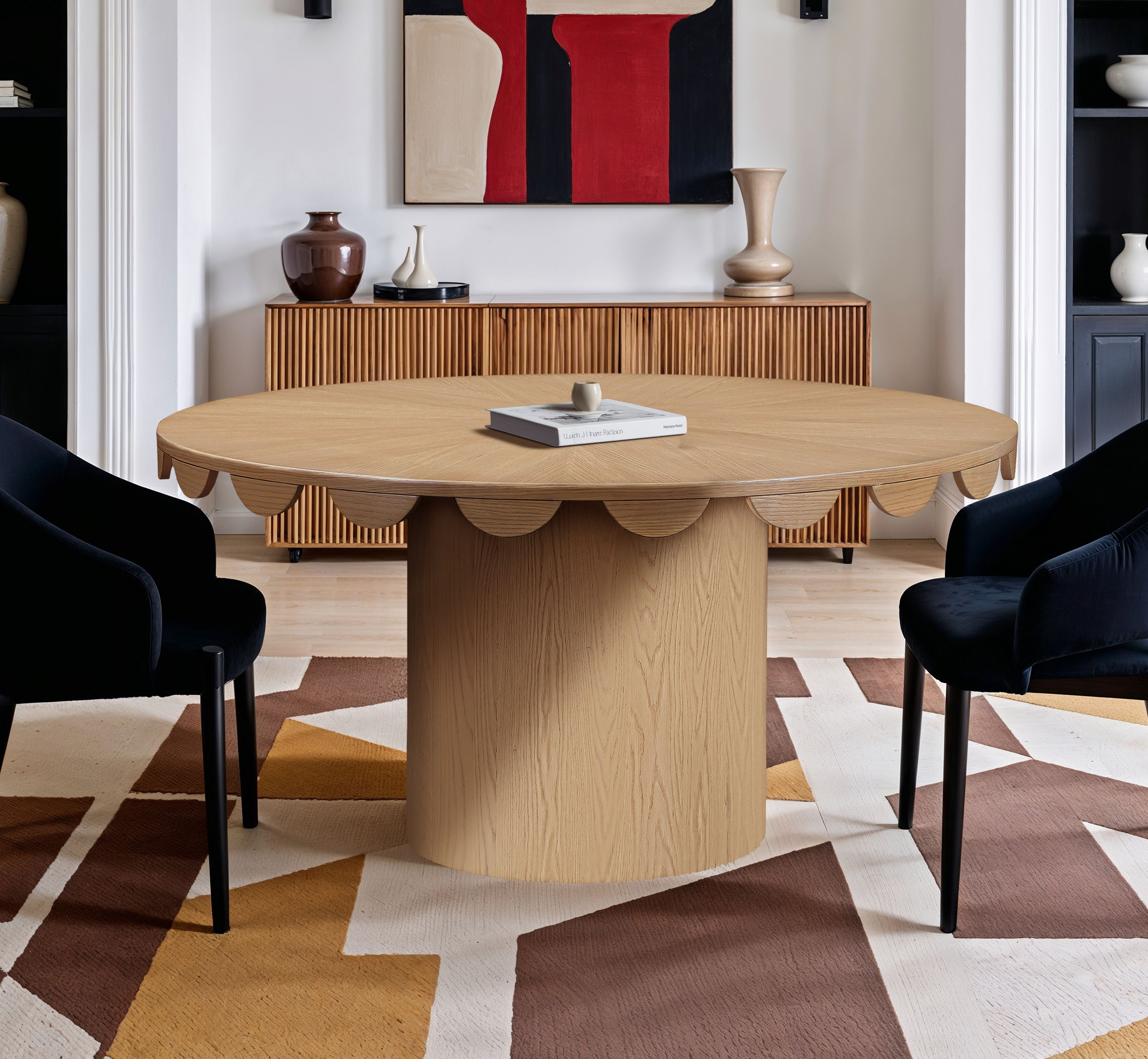 Dahlia - Oak Veneer 60" Dining Table - Natural