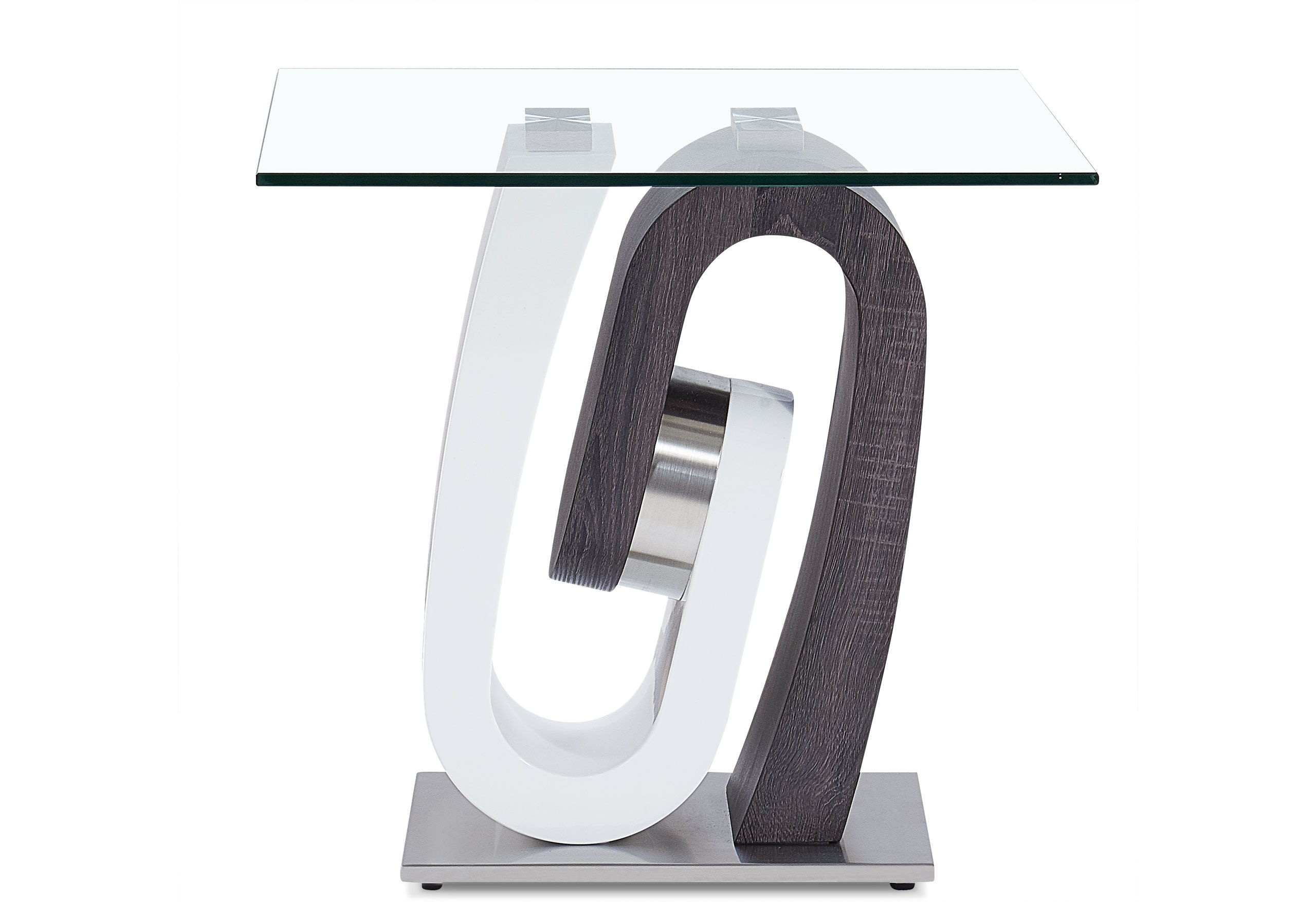 T4127 - End Table Base - Silver