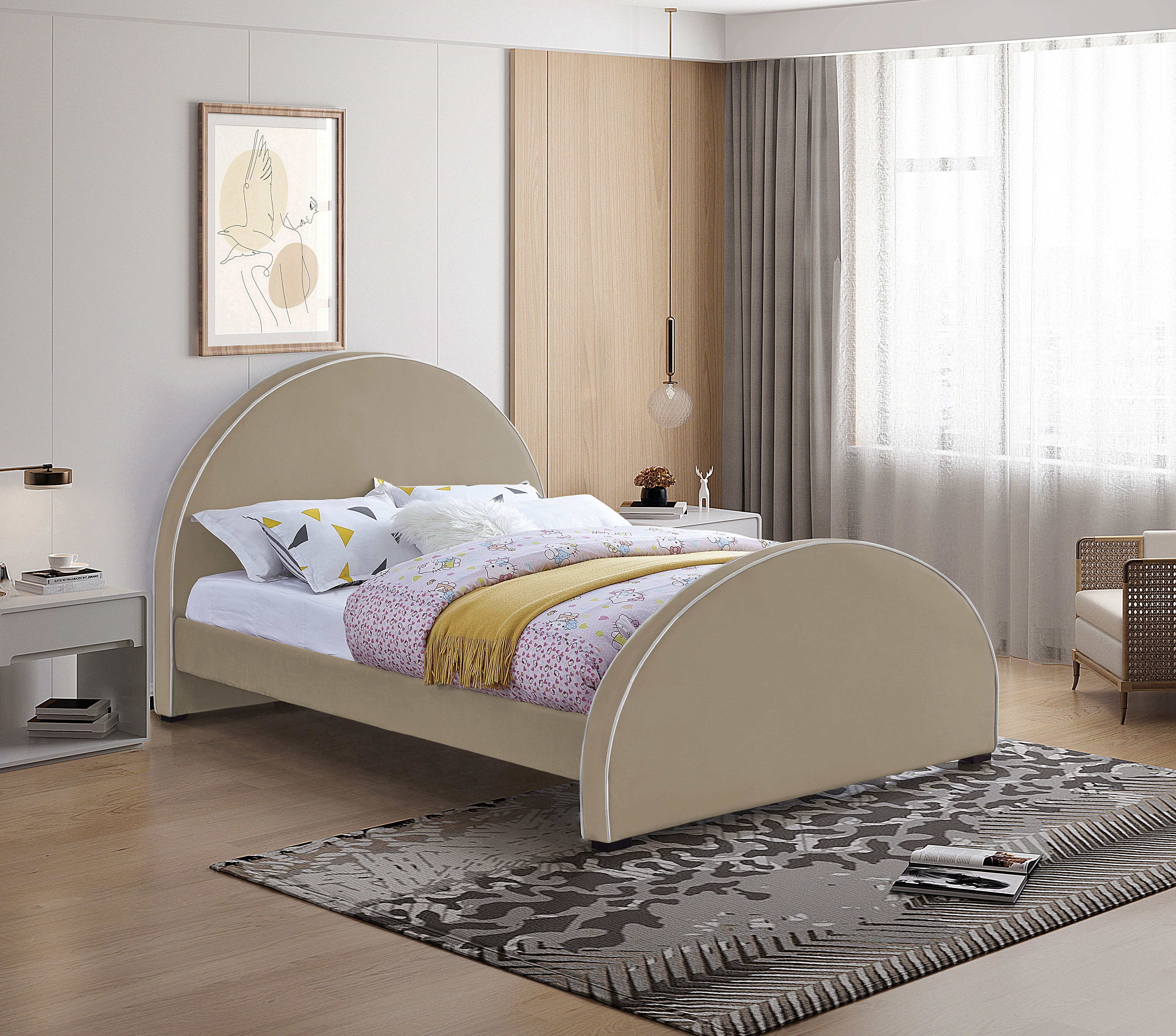 Brody - Queen Bed - Beige