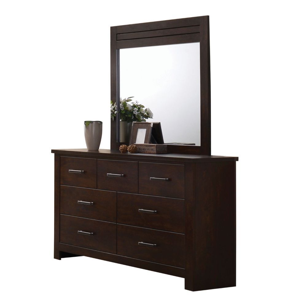 Panang - Mirror - Mahogany, dark brown, view 2