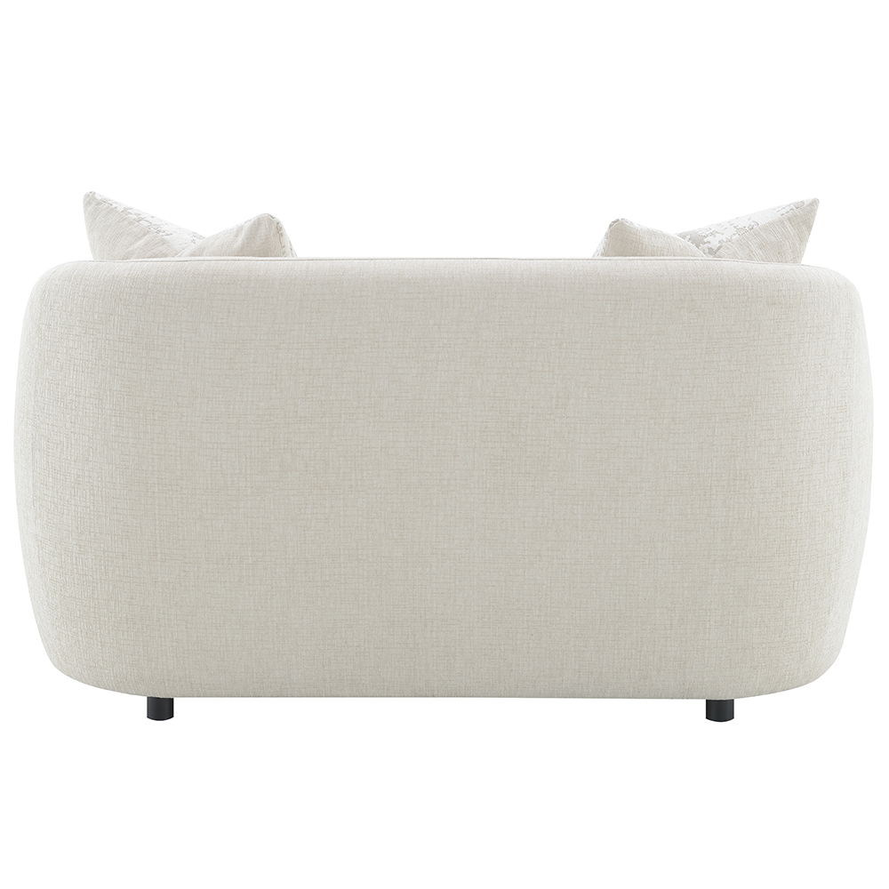Etienne - Loveseat With 2 Pillows - Beige Linen, beige, view 4