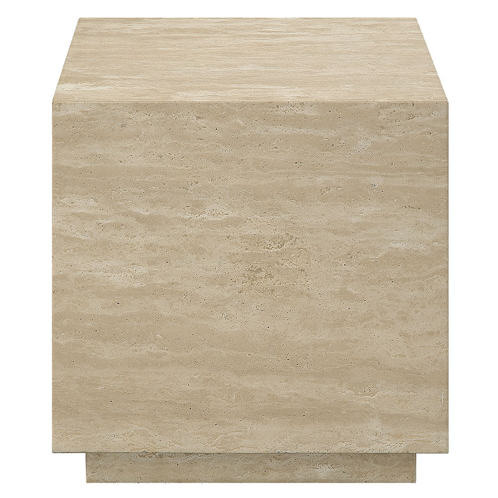 Deon - End Table - Beige Travertine, beige, view 6