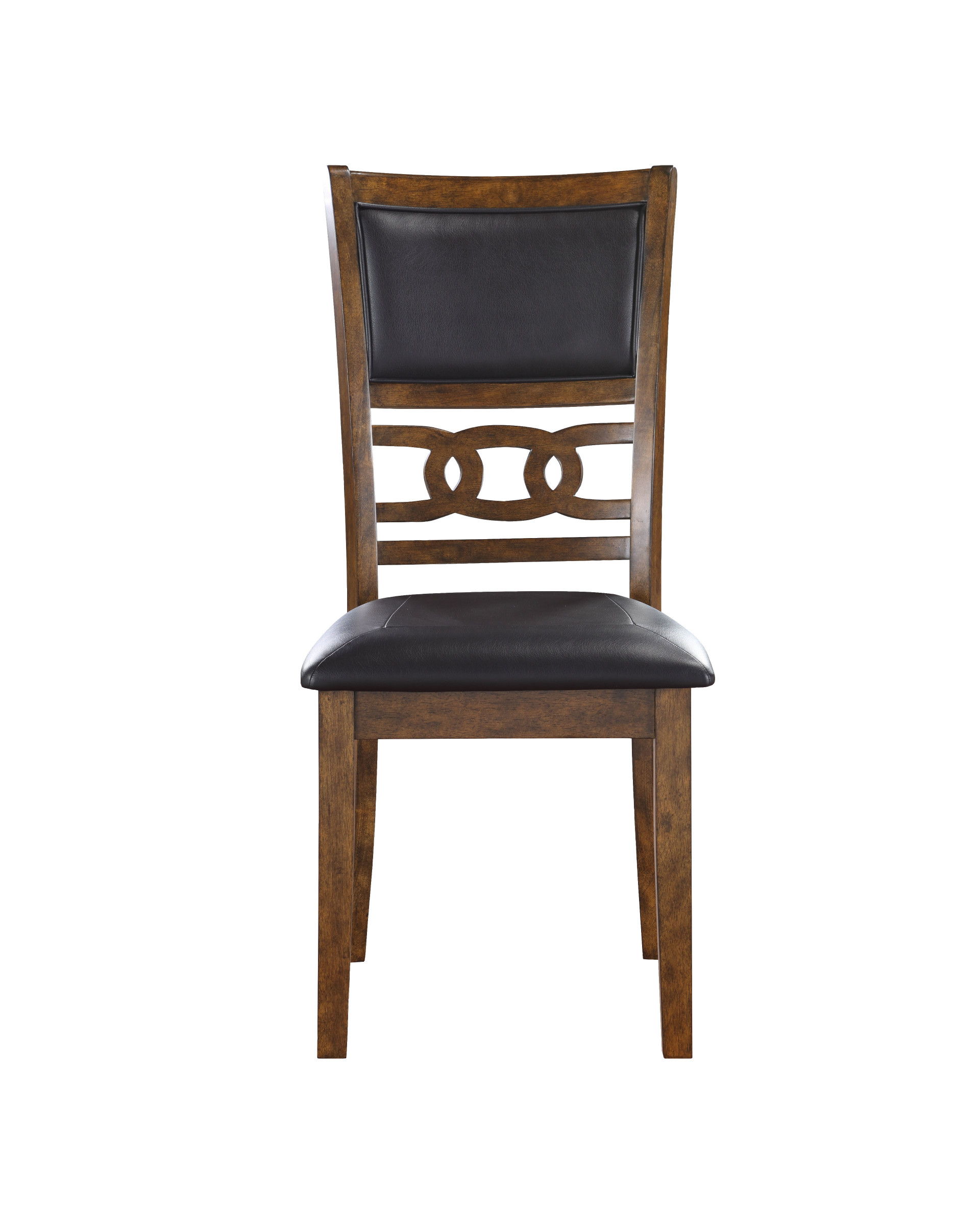 Gia - Dining Chairs (Set of 2) - Brown - Faux Leather