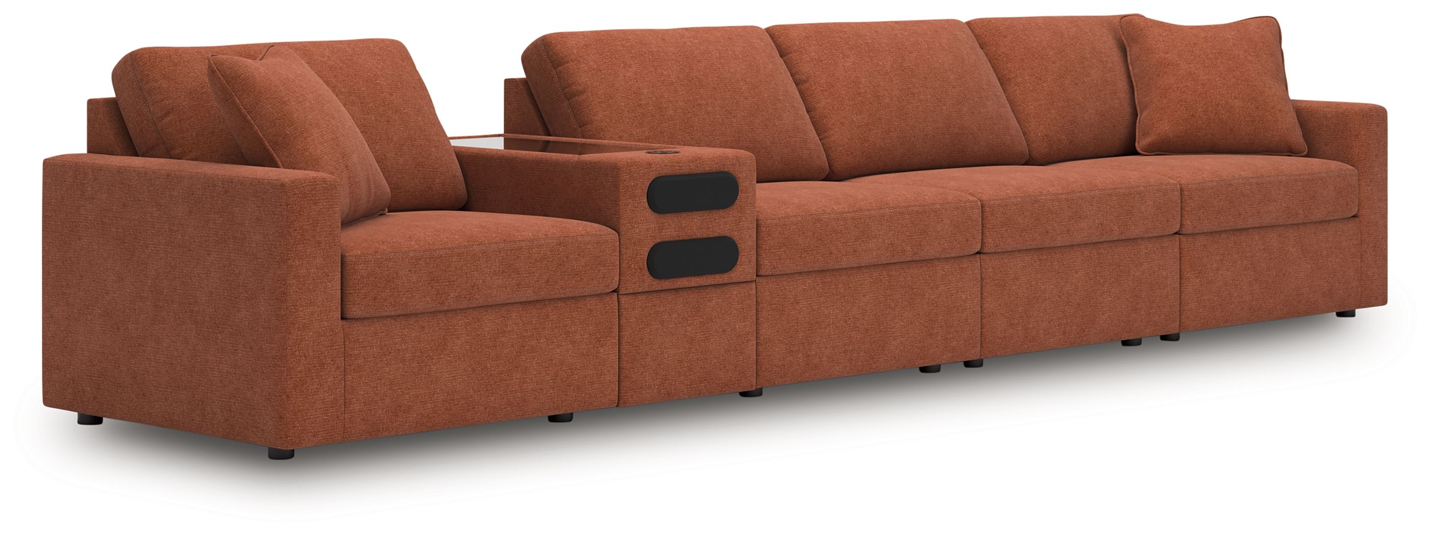 5 Pc · Sectional With Audio Console