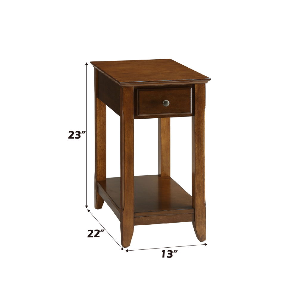 Bertie - Accent Table - Walnut, dark brown, view 5