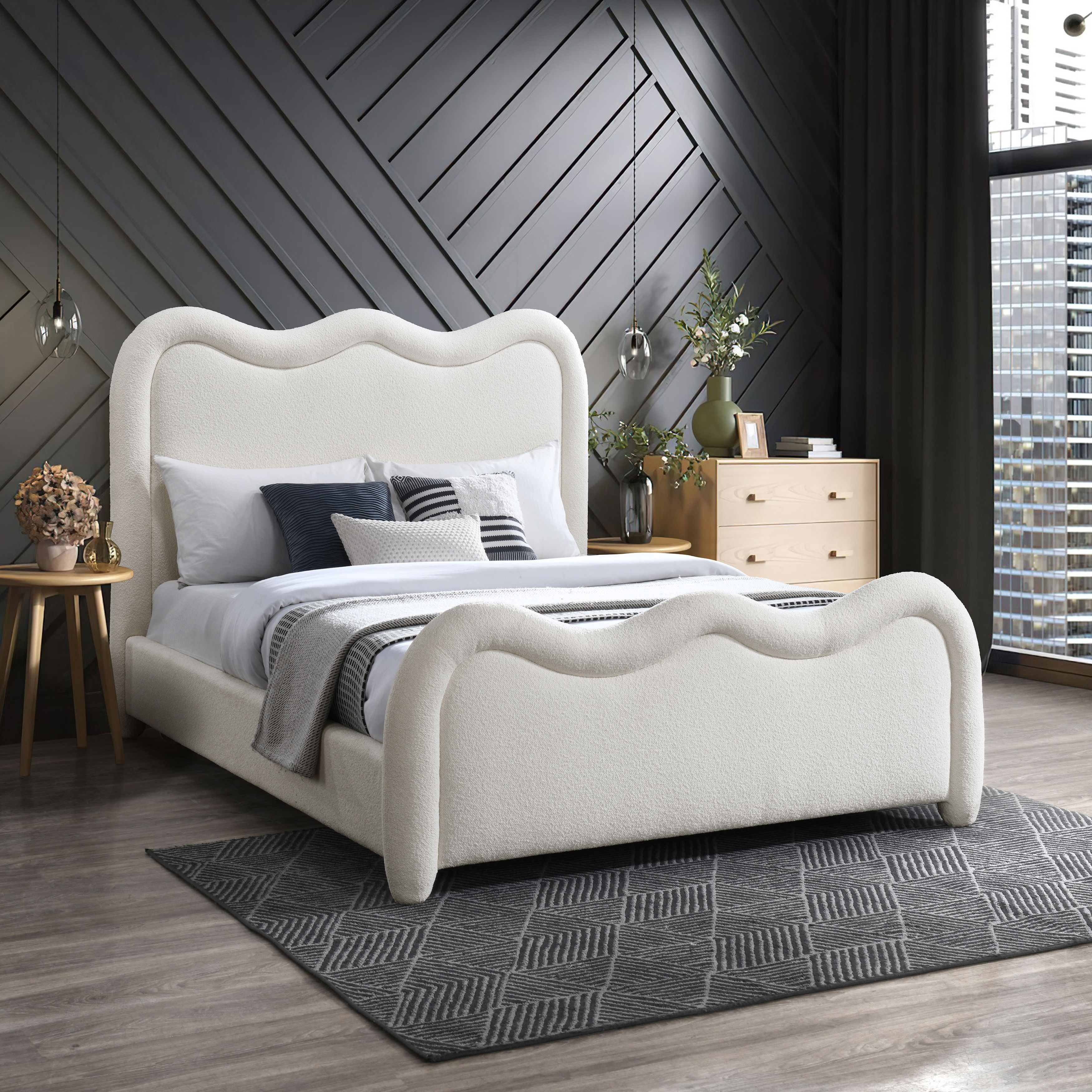 Gavin - Full Bed - Cream