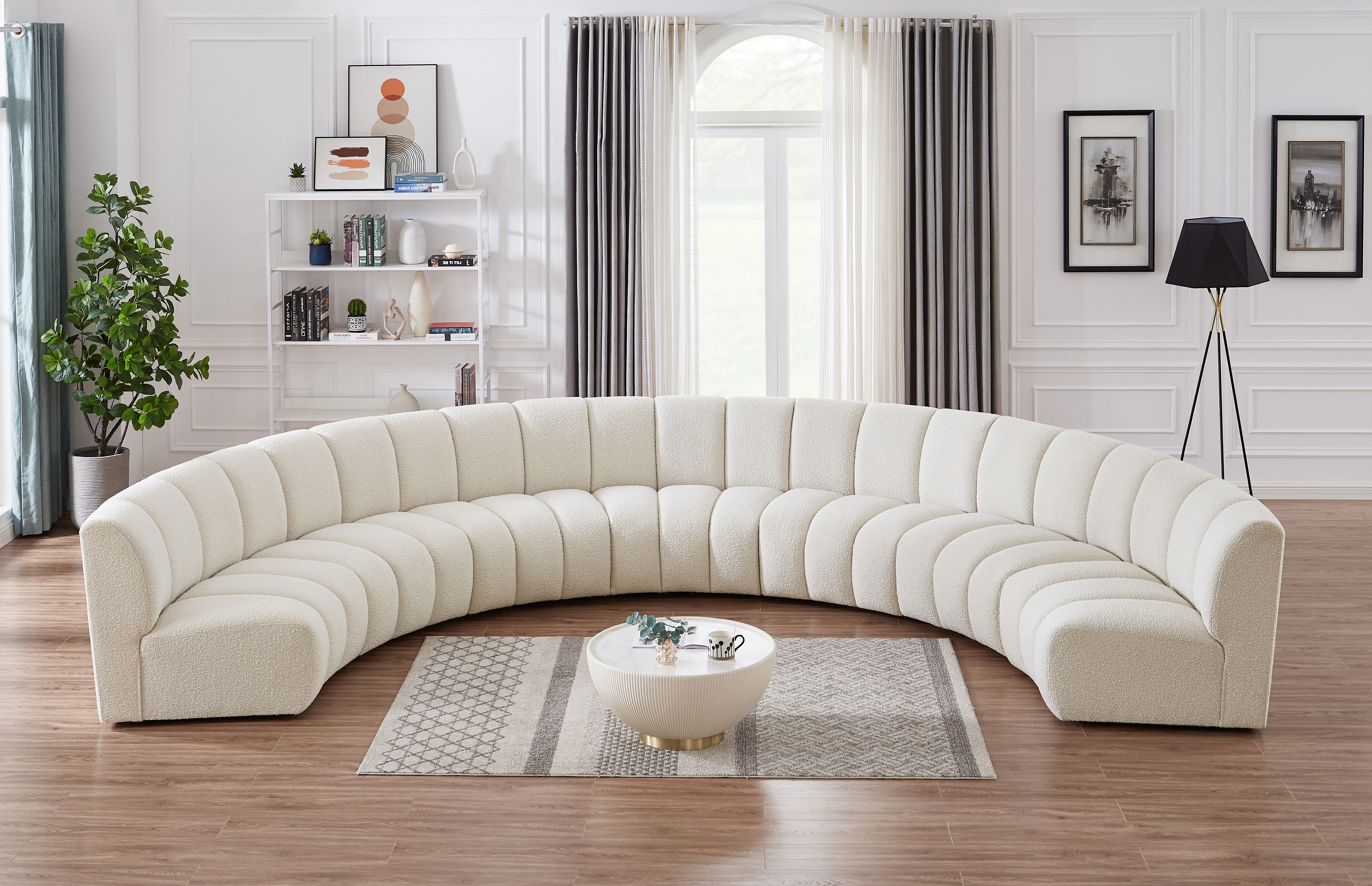 Infinity - 7 Piece Modular Sectional - Cream