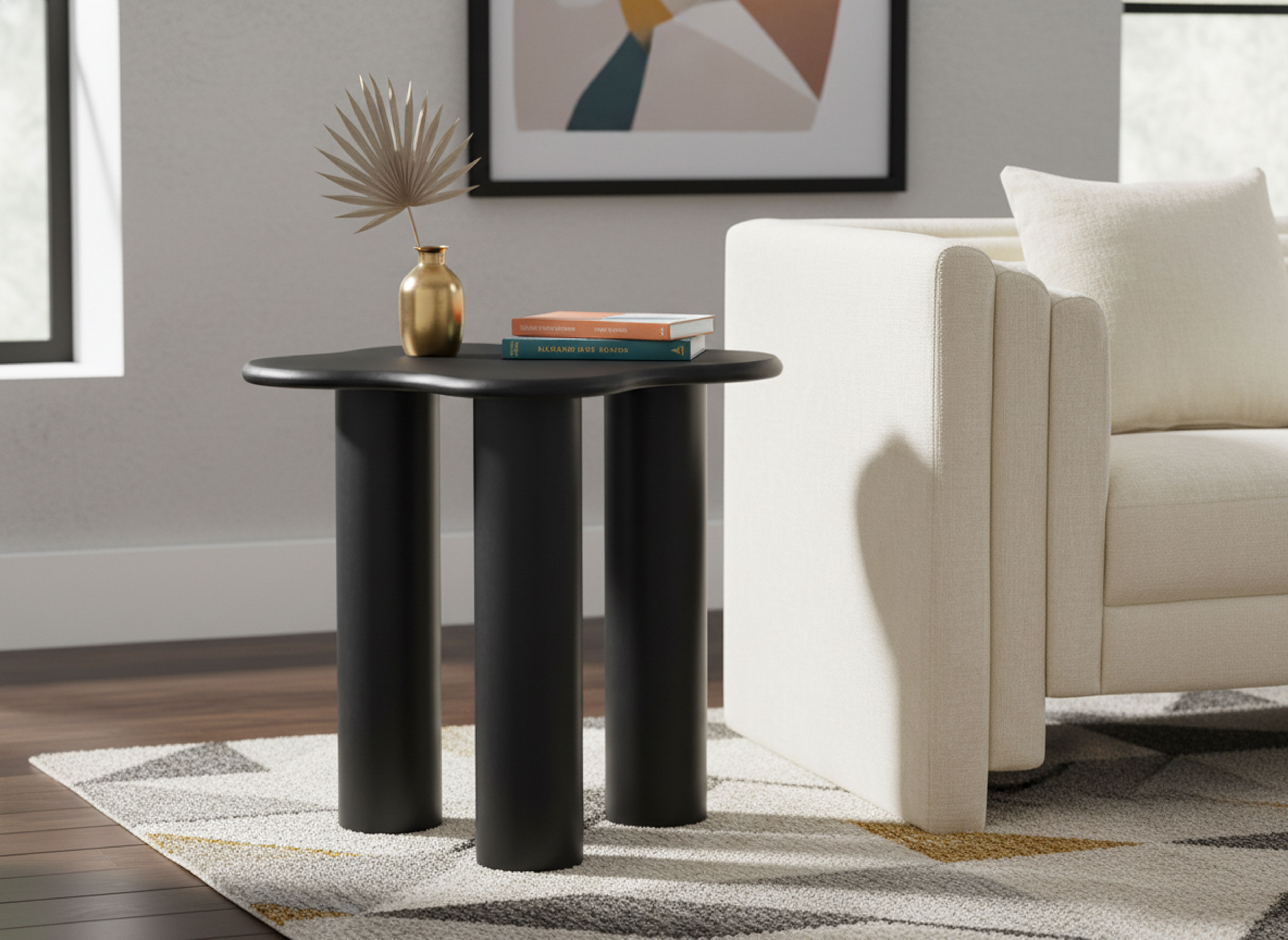 Romaine - End Table - Black