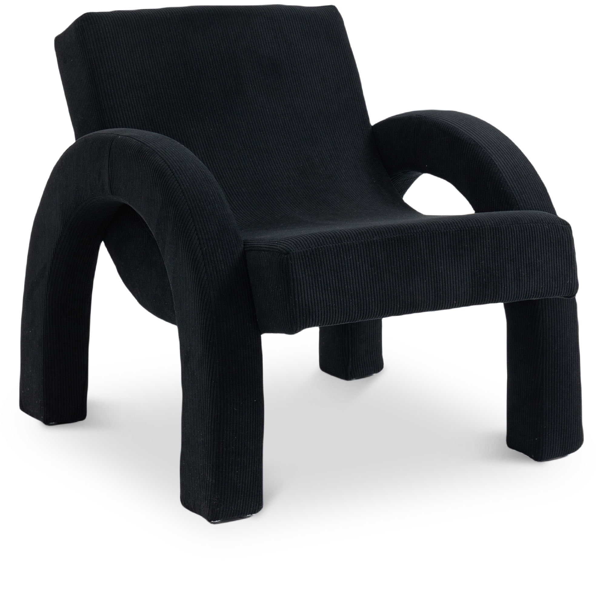 Corduroy - Accent Chair - Black