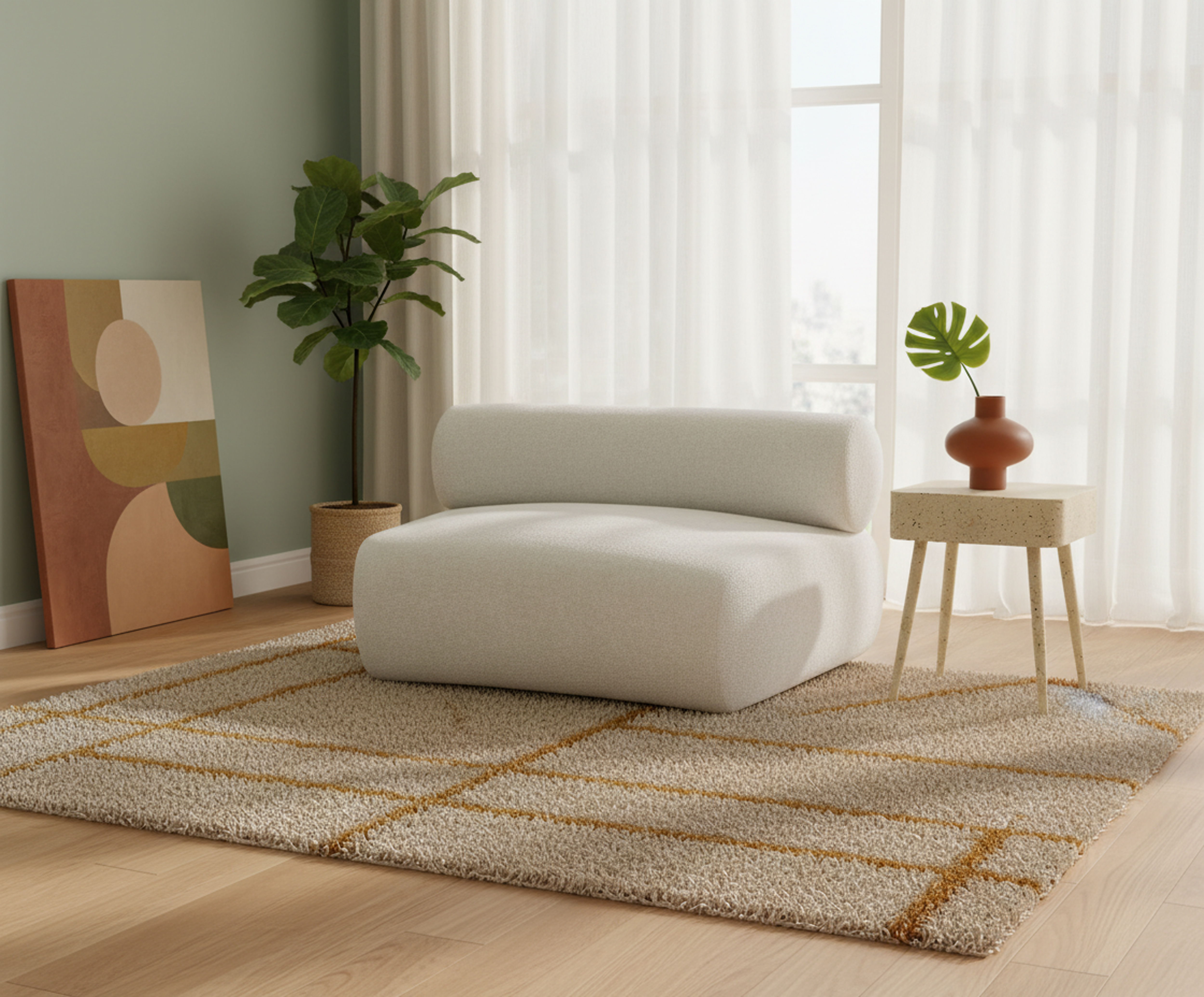 Bale - Modular Chair - Cream