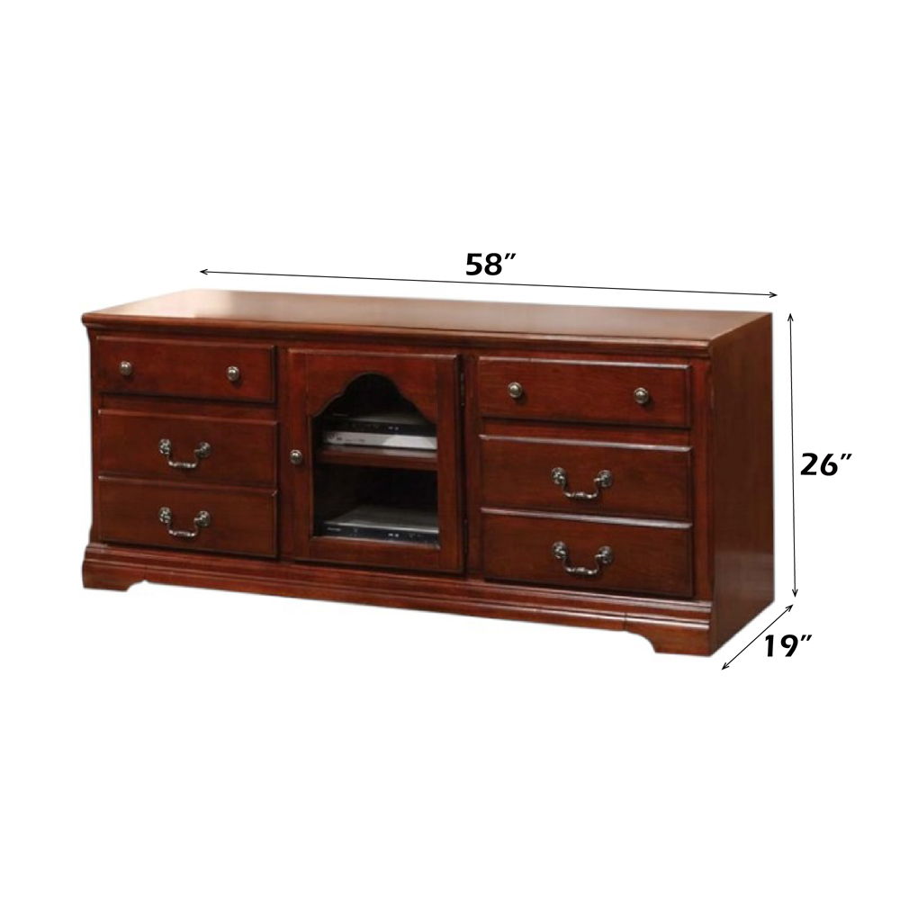Hercules - TV Stand - Cherry, dark brown, view 3