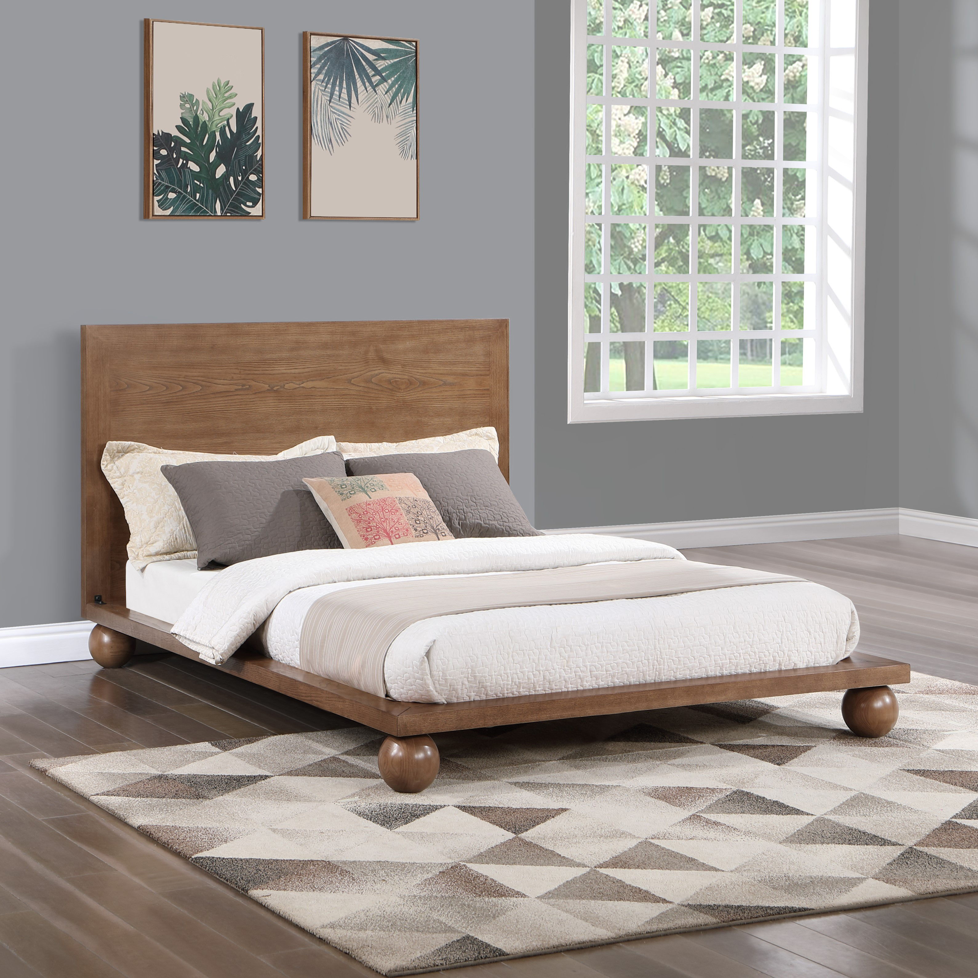 Kent - Queen Bed - Walnut