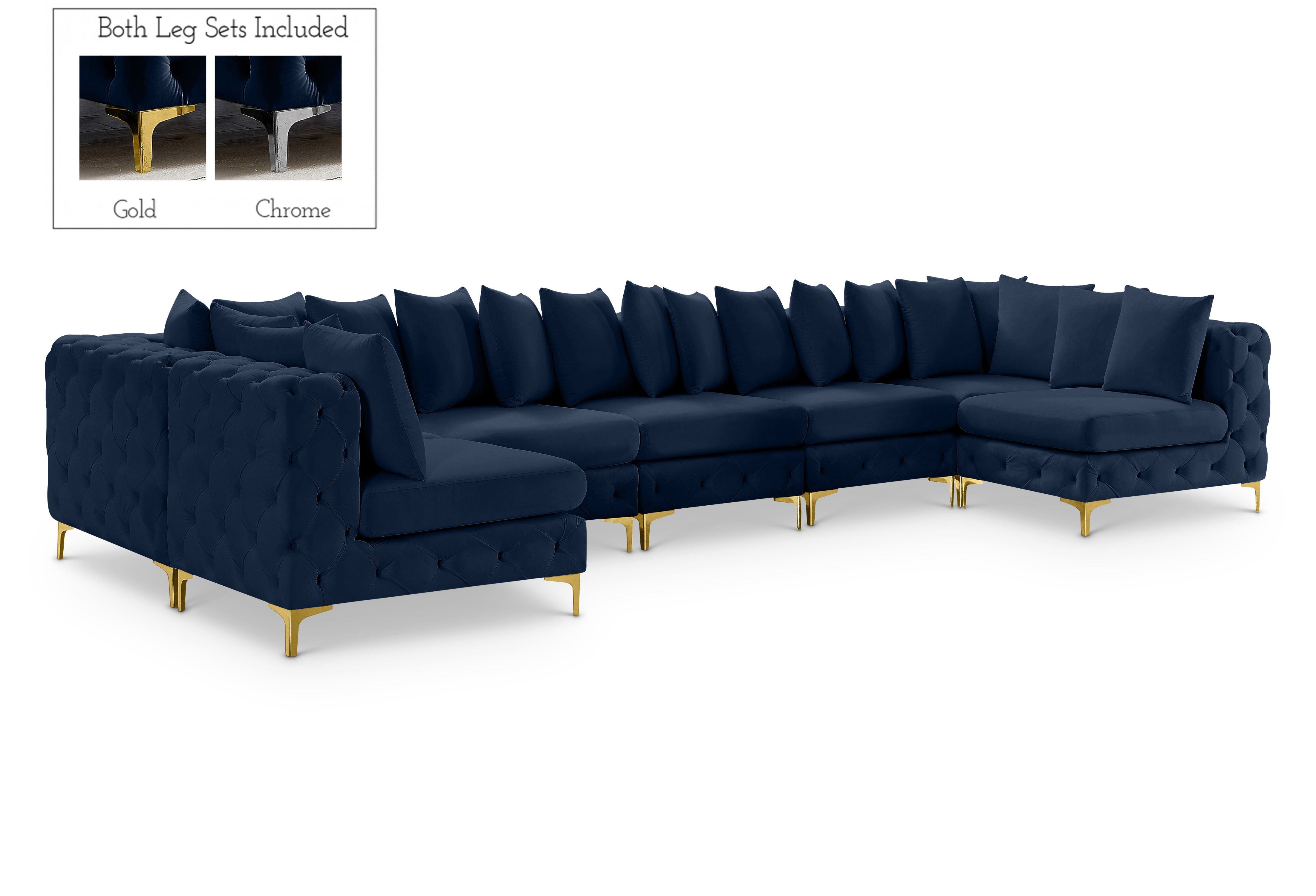Tremblay - 7 Piece Modular Sectional - Navy
