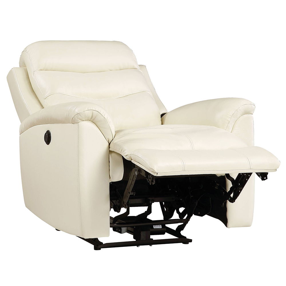 Ava - Power Motion Recliner - Beige Top Grain Leather Match, beige, view 6