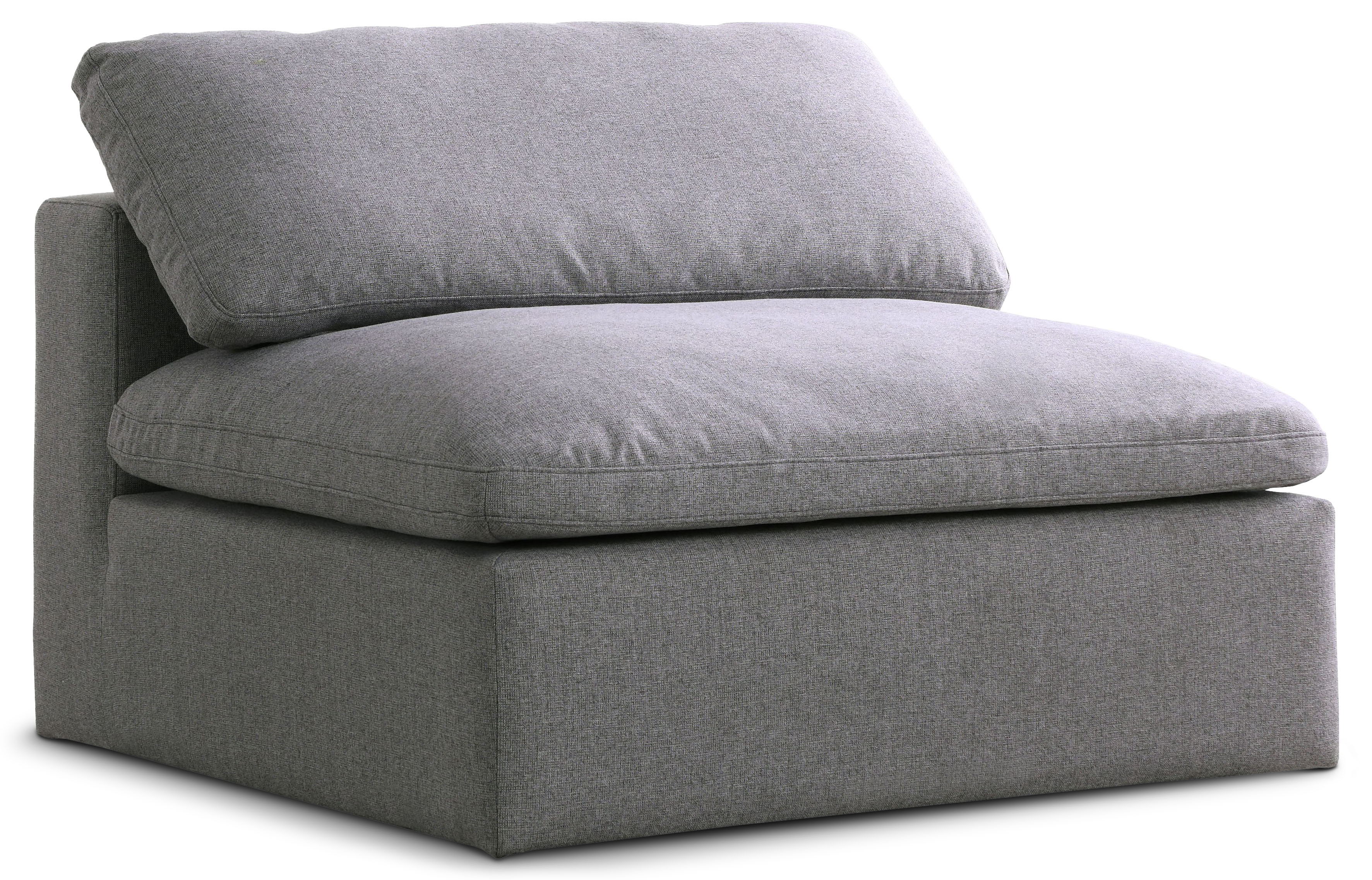 Serene - Modular Armless Chair - Gray