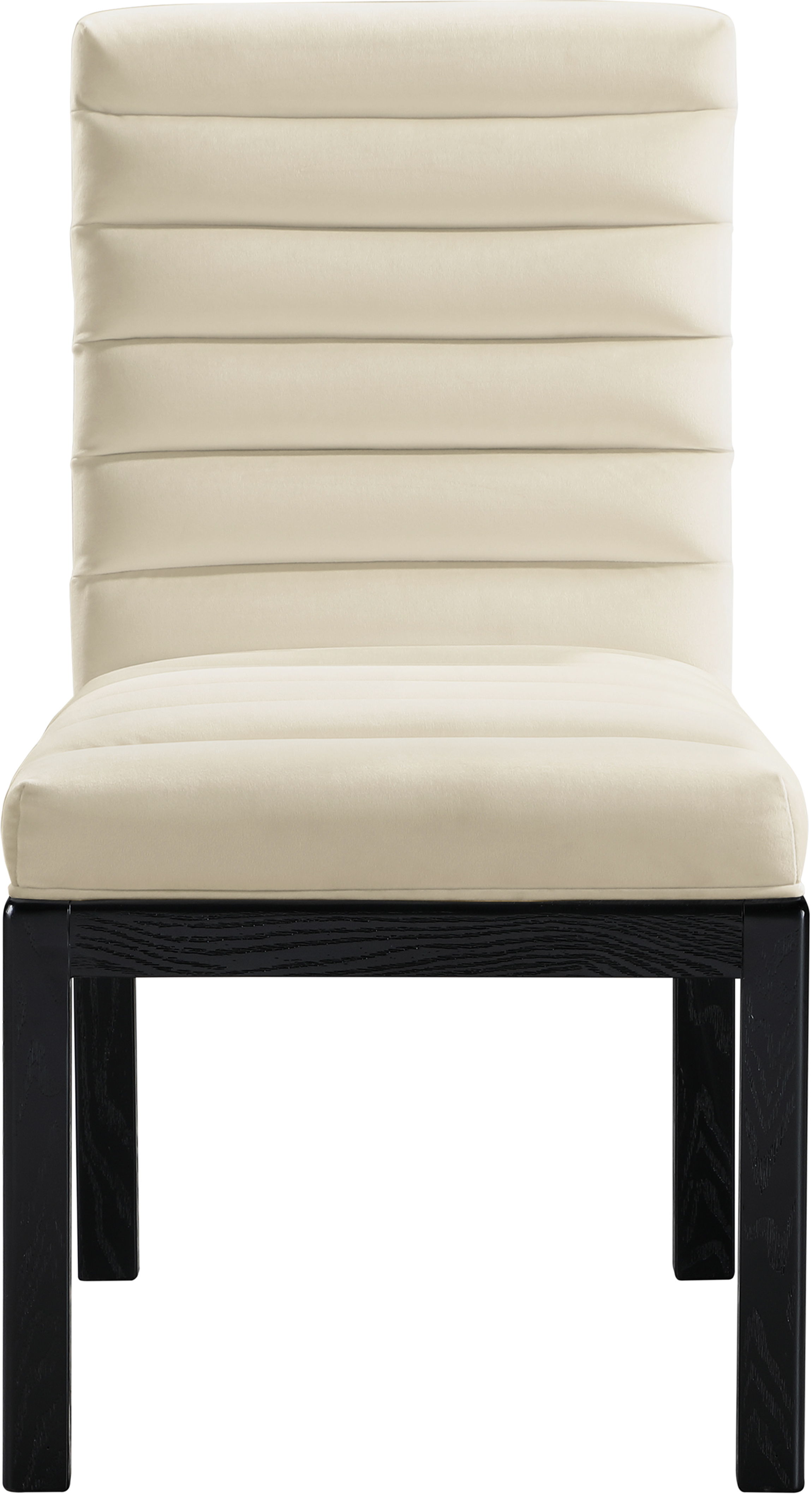 Evelyn - Dining Chair With Black Legs - Cream