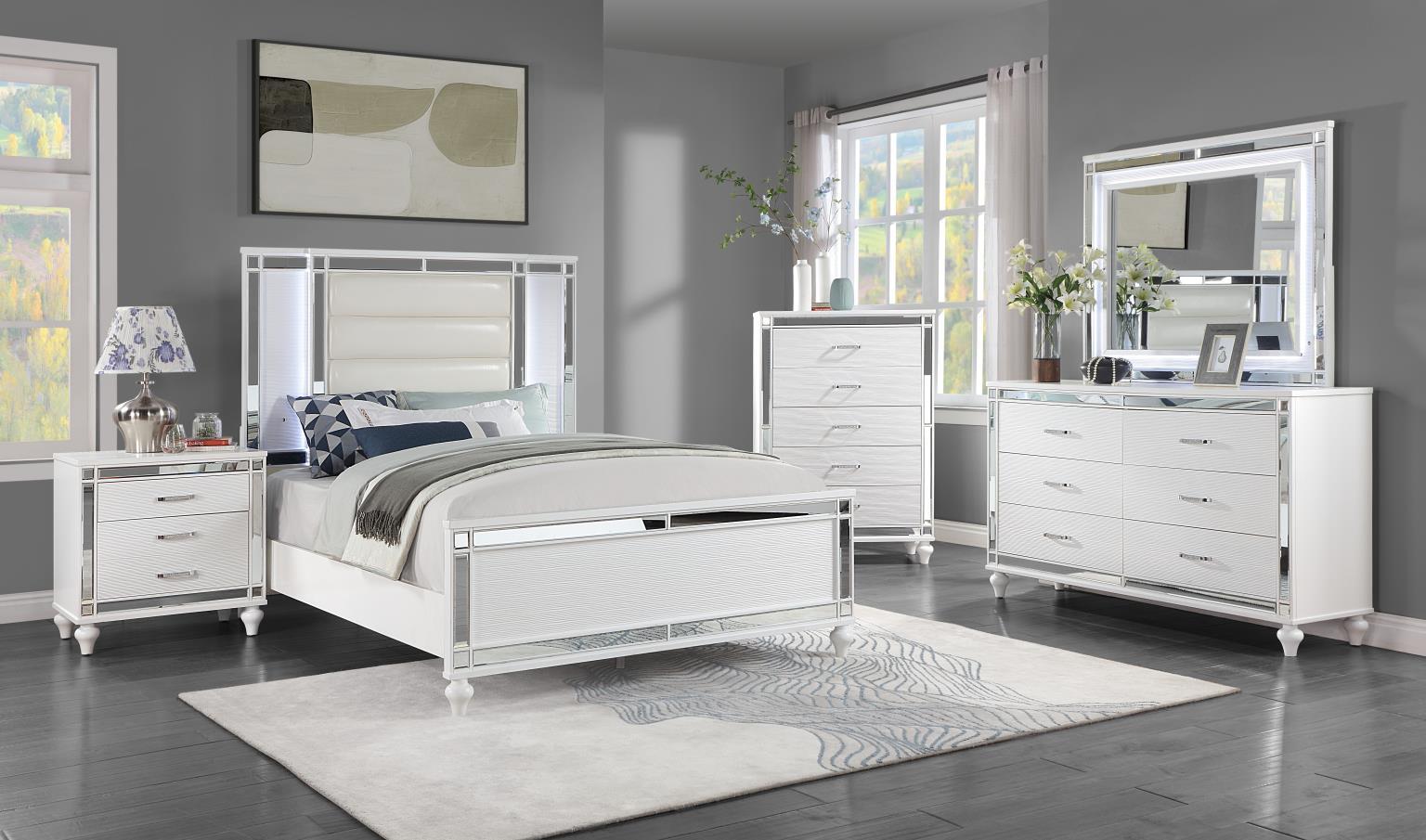 B224 - Nightstand - White Gloss