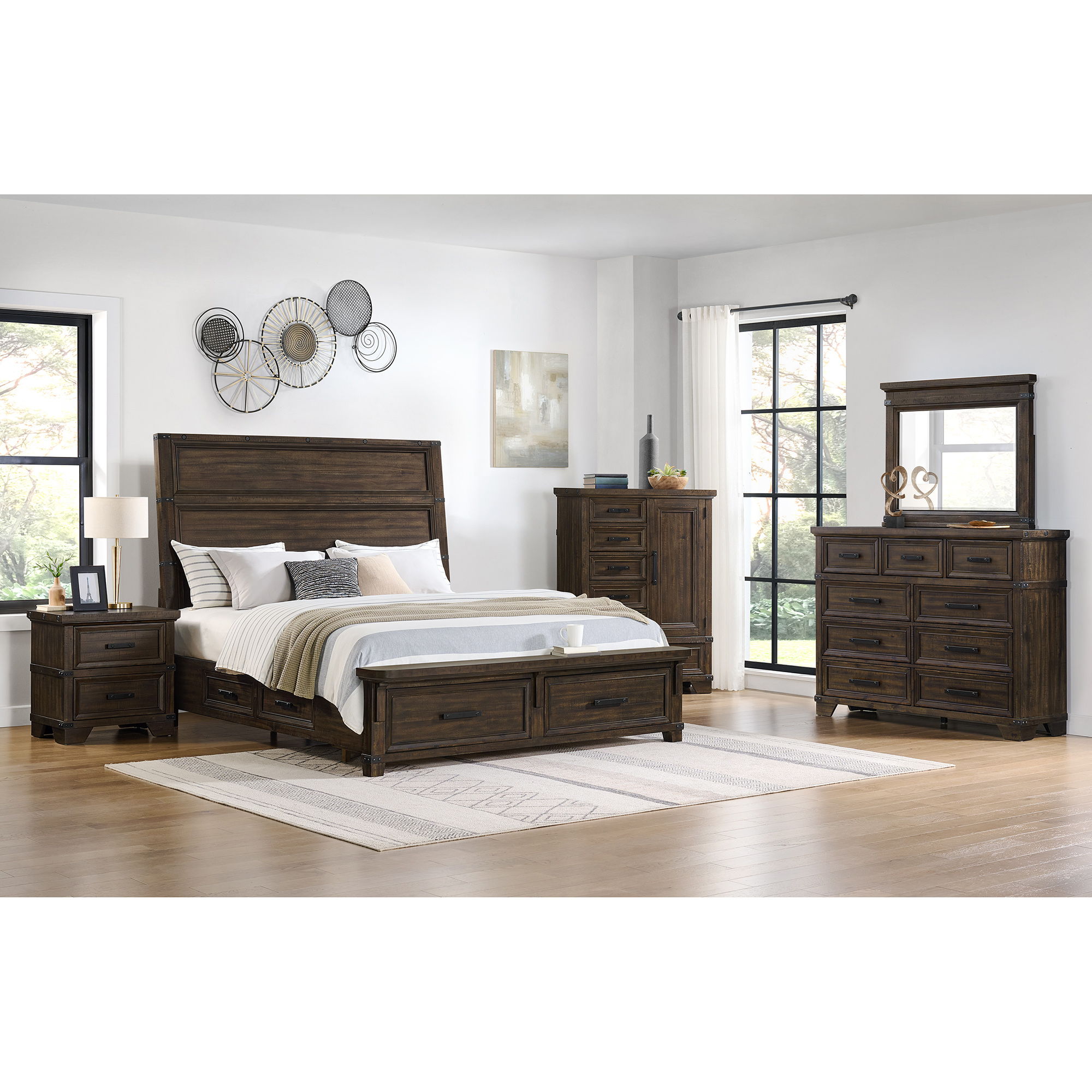 Colorado City - Queen Storage Bed - Charcoal